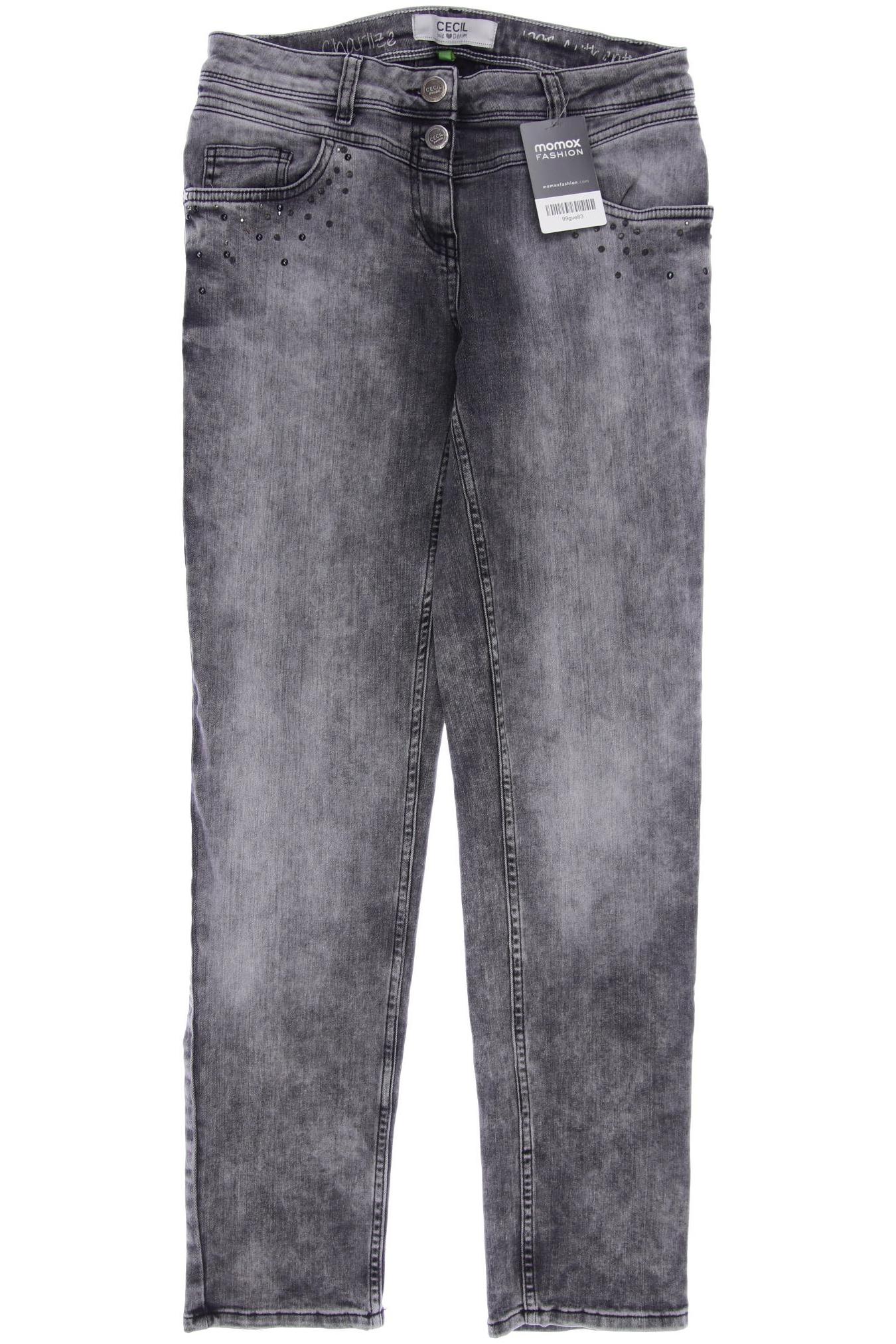 

CECIL Damen Jeans, grau