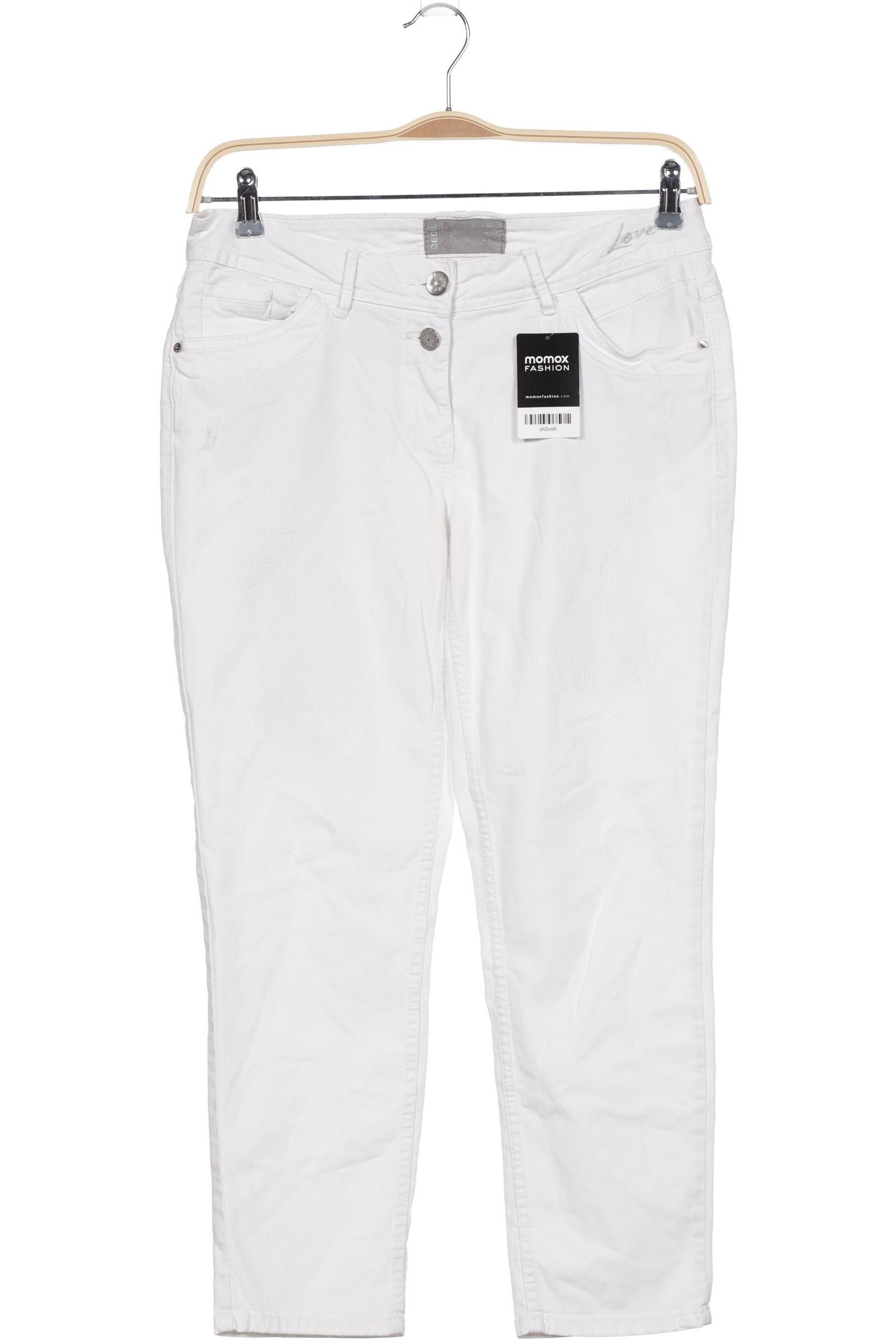 

CECIL Damen Jeans, weiß