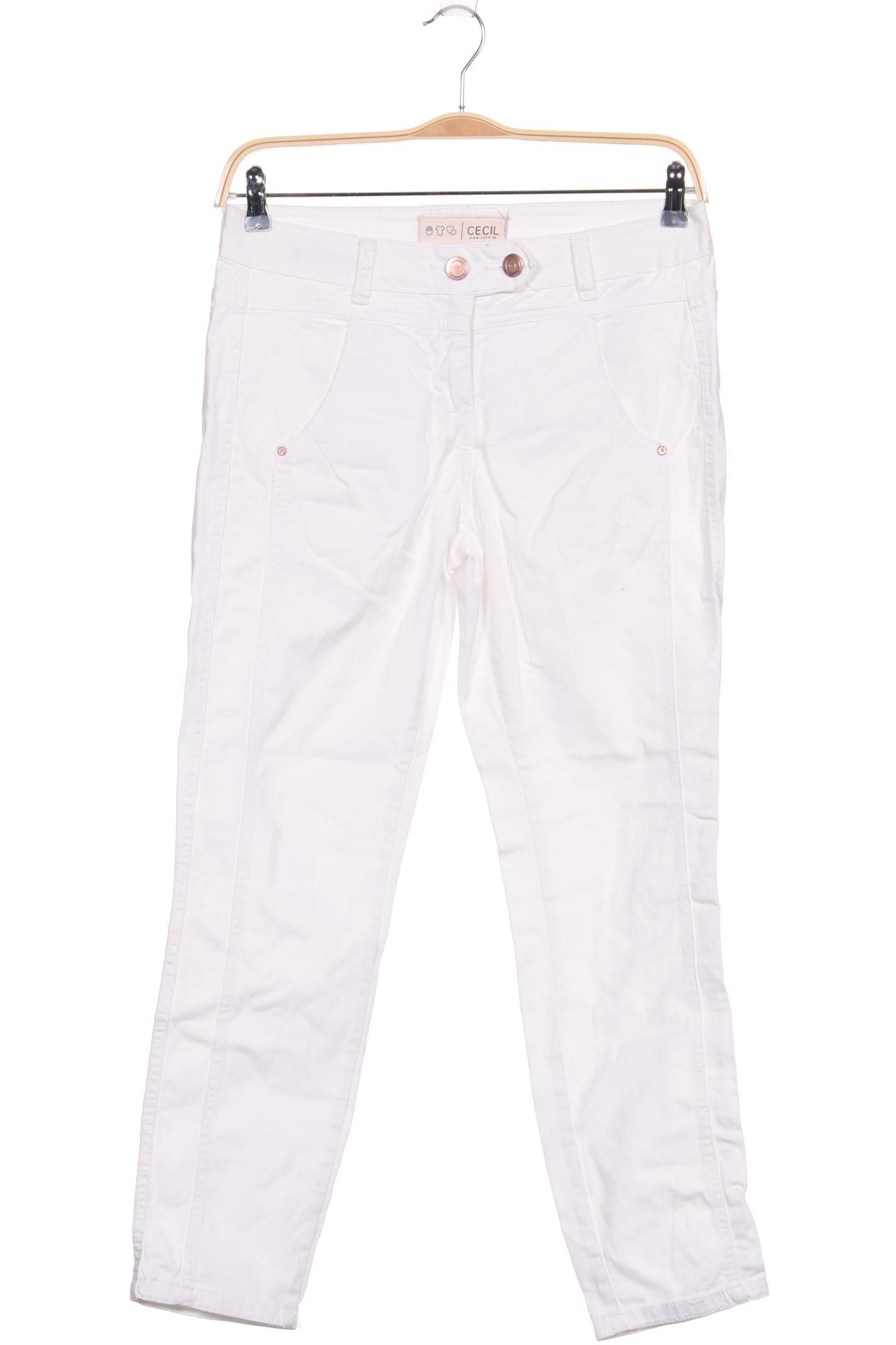 

CECIL Damen Jeans, weiß