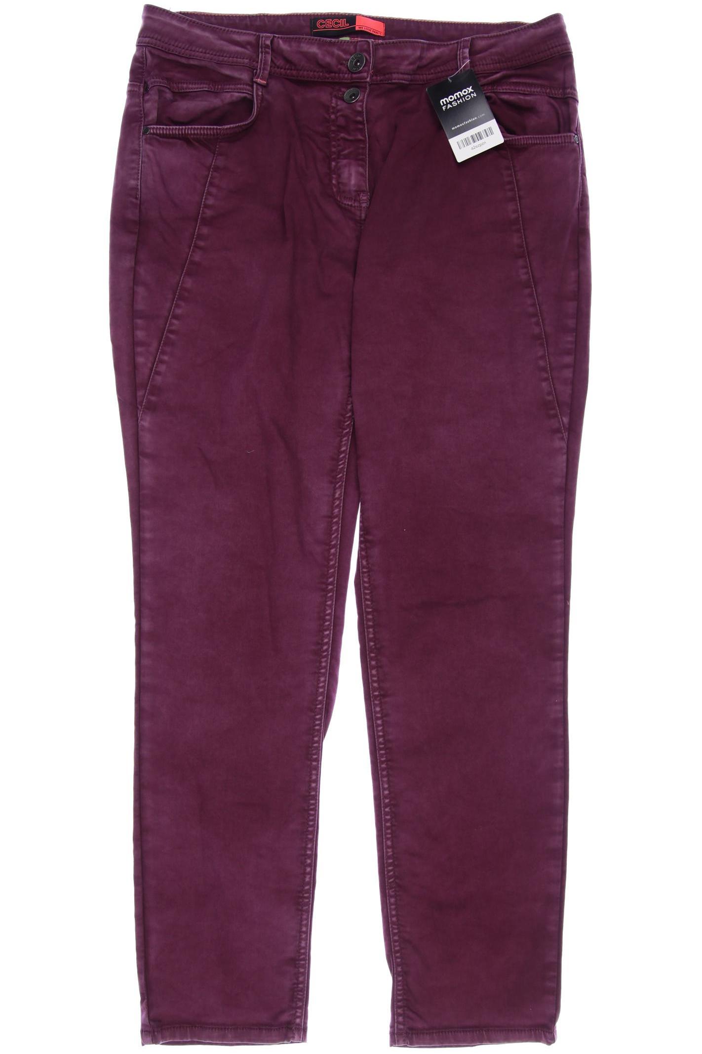 

CECIL Damen Jeans, bordeaux