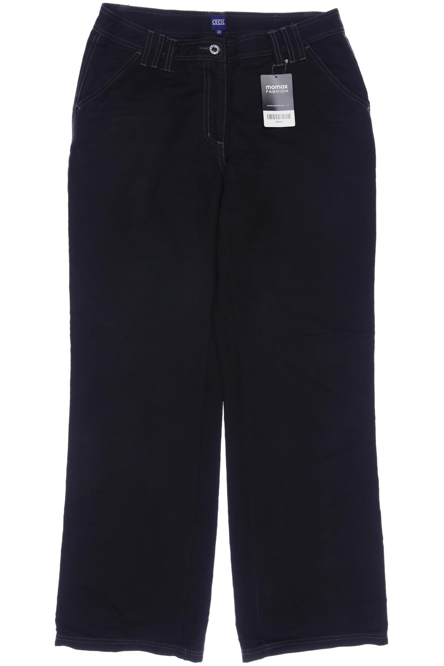 

CECIL Damen Jeans, schwarz