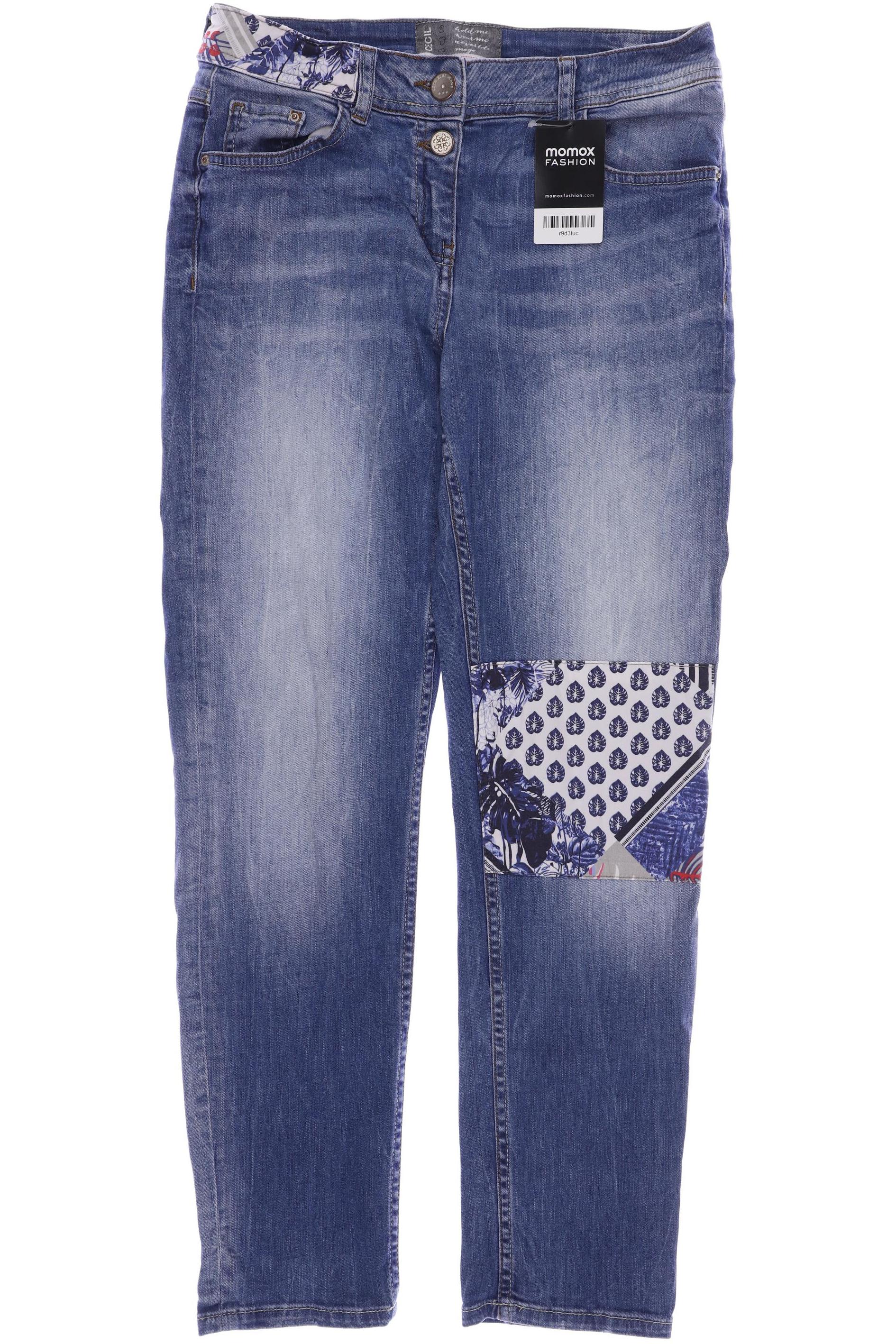 

CECIL Damen Jeans, blau