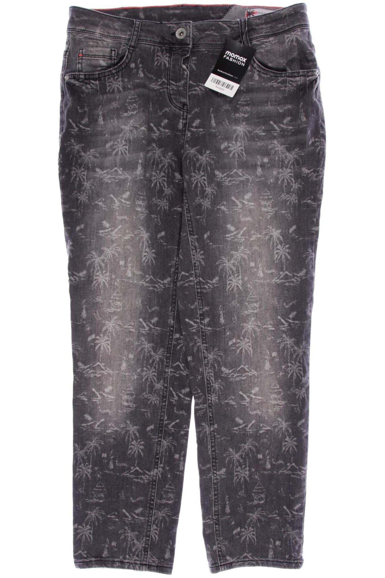 

CECIL Damen Jeans, grau