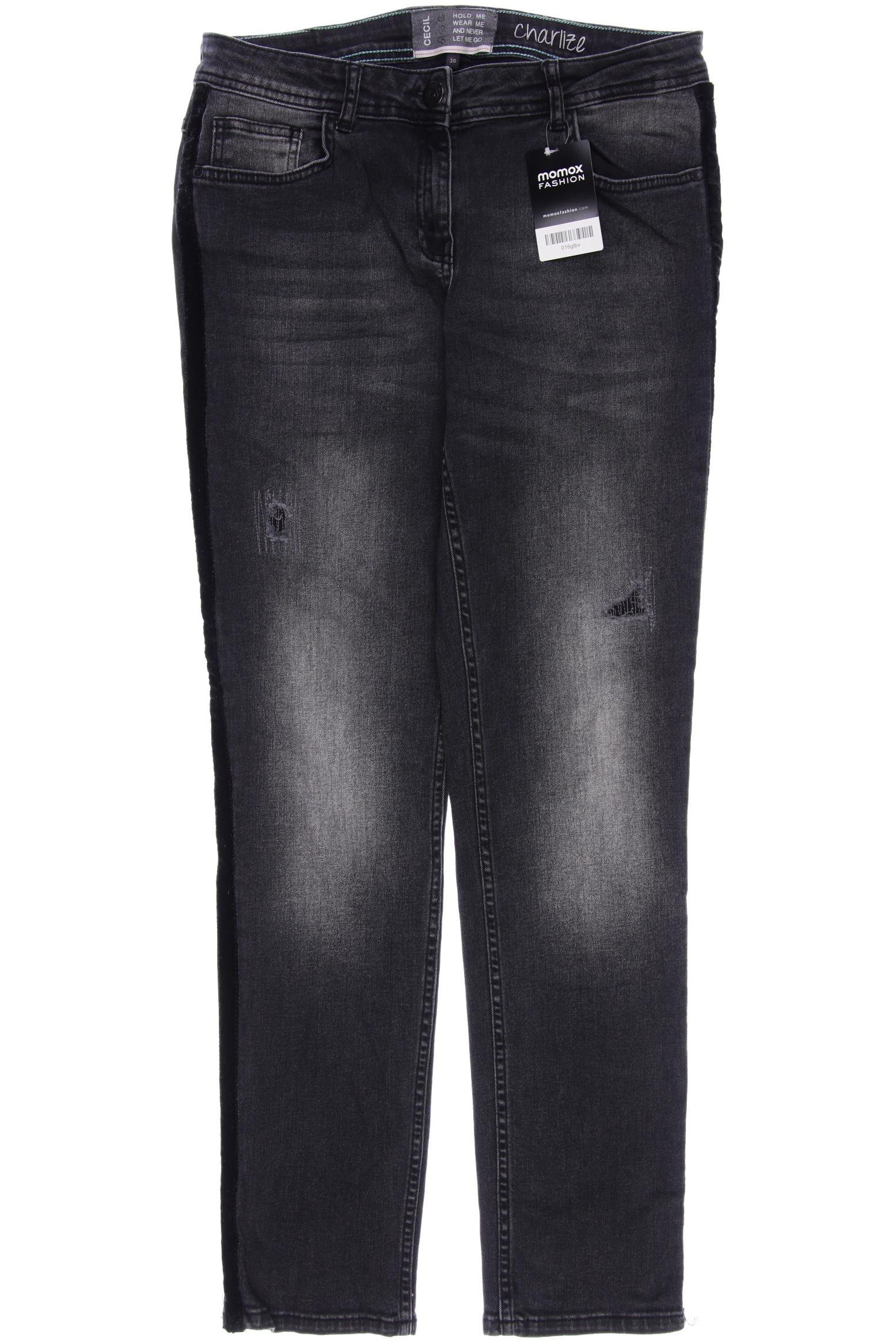 

CECIL Damen Jeans, grau