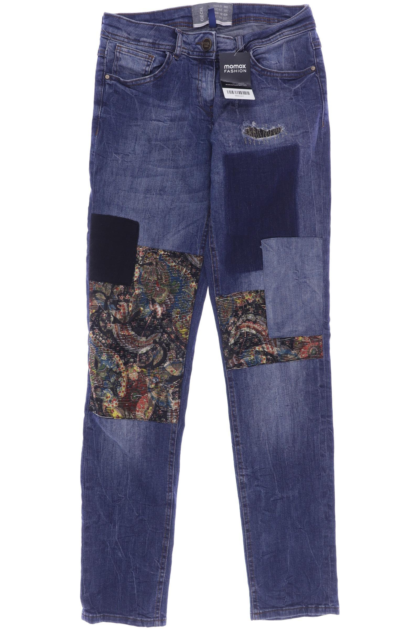 

CECIL Damen Jeans, blau