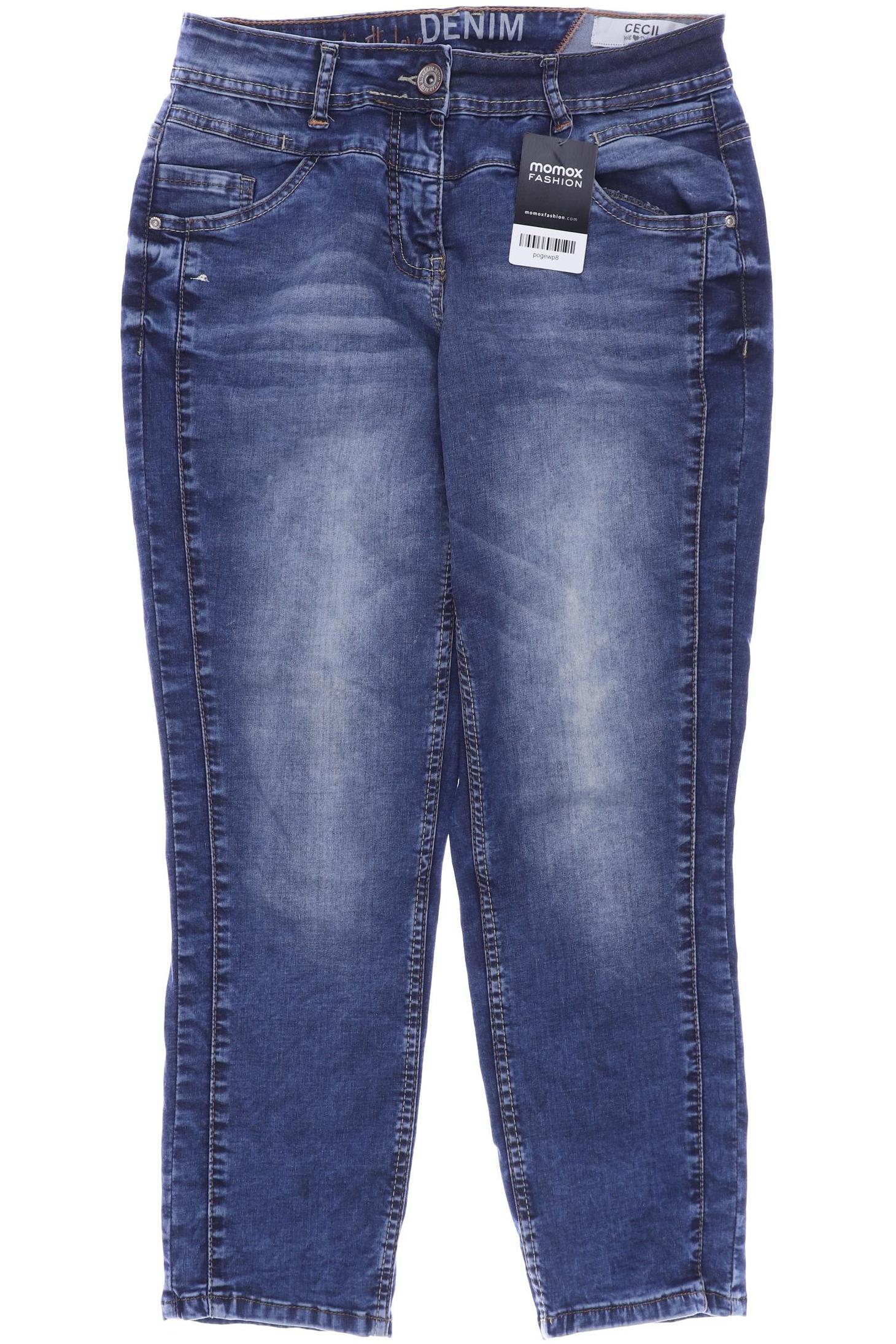 

CECIL Damen Jeans, blau