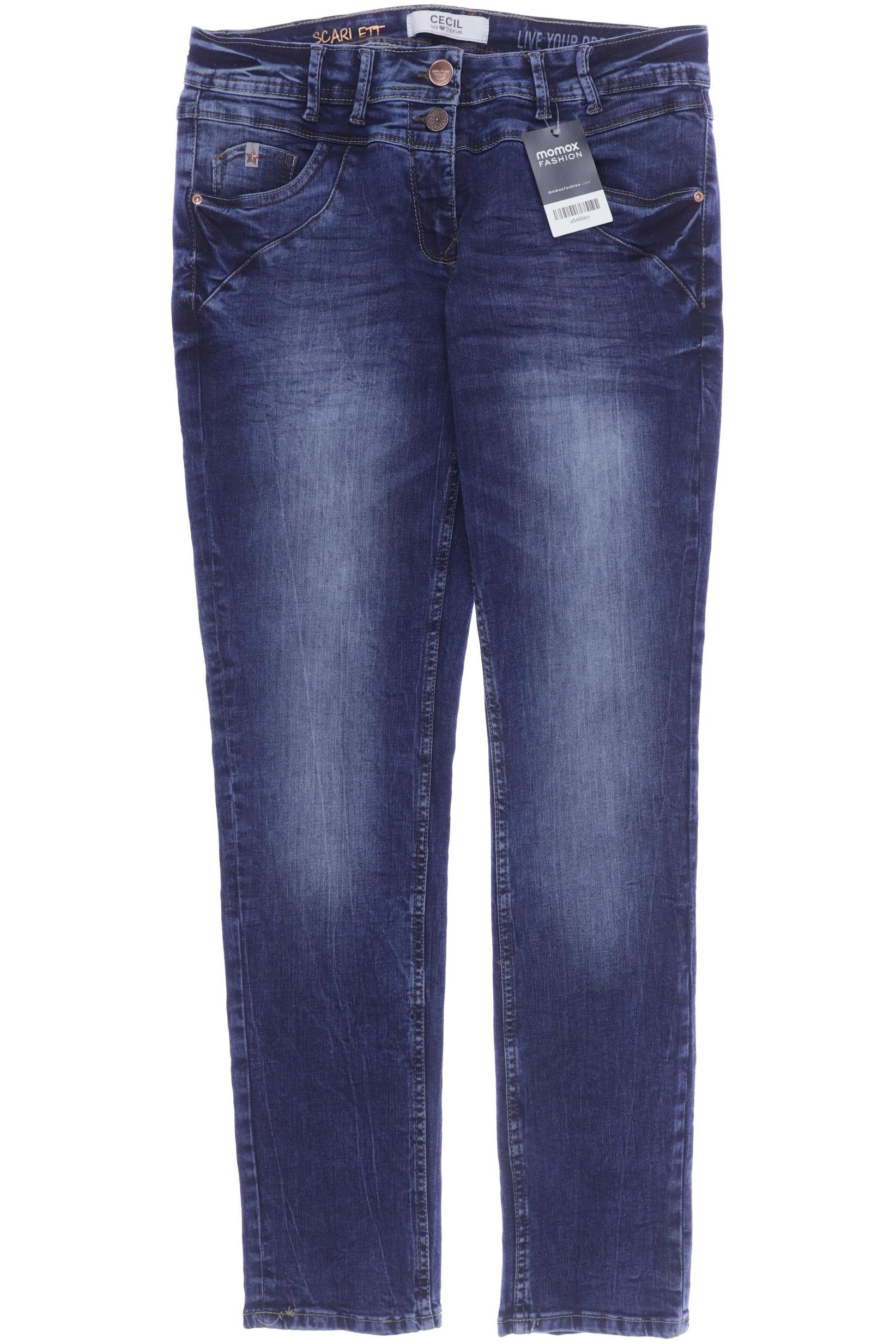 

CECIL Damen Jeans, blau