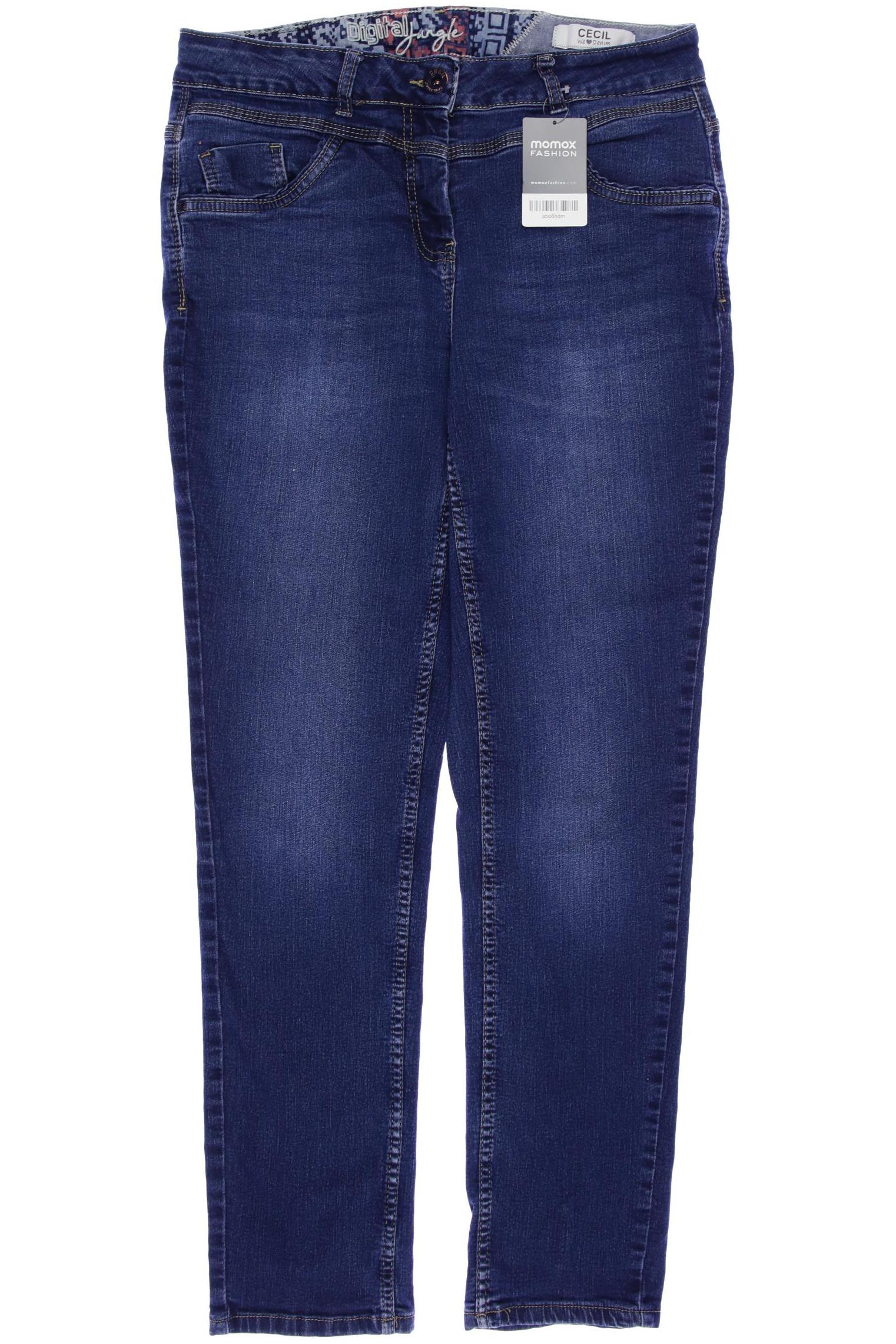 

CECIL Damen Jeans, blau