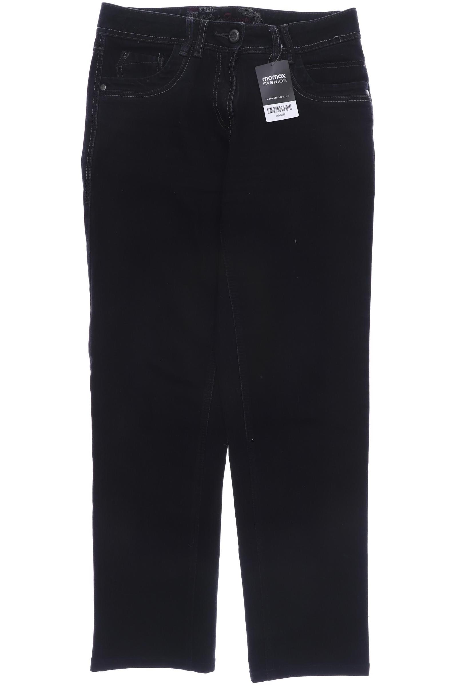

CECIL Damen Jeans, schwarz