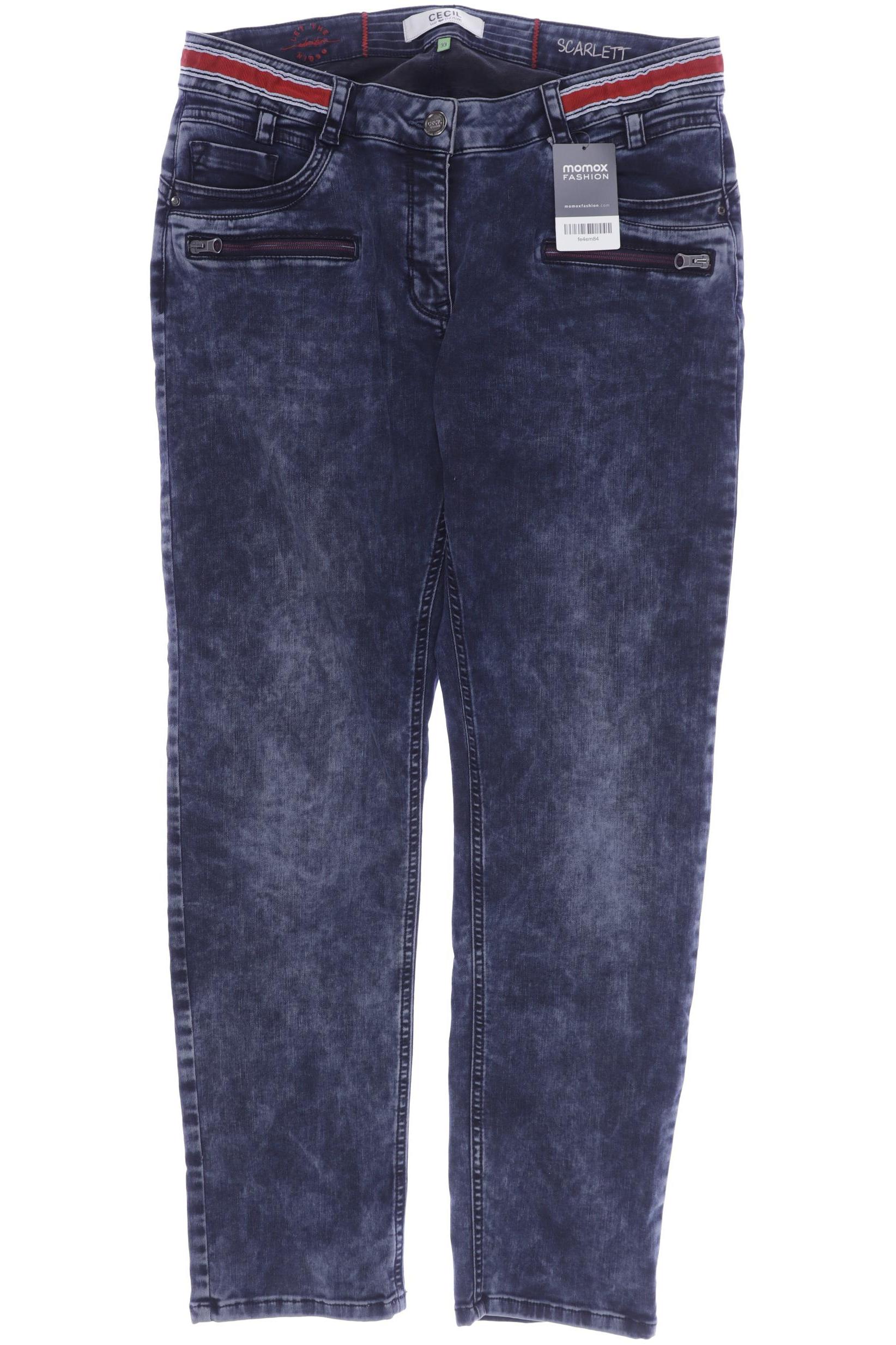

CECIL Damen Jeans, marineblau