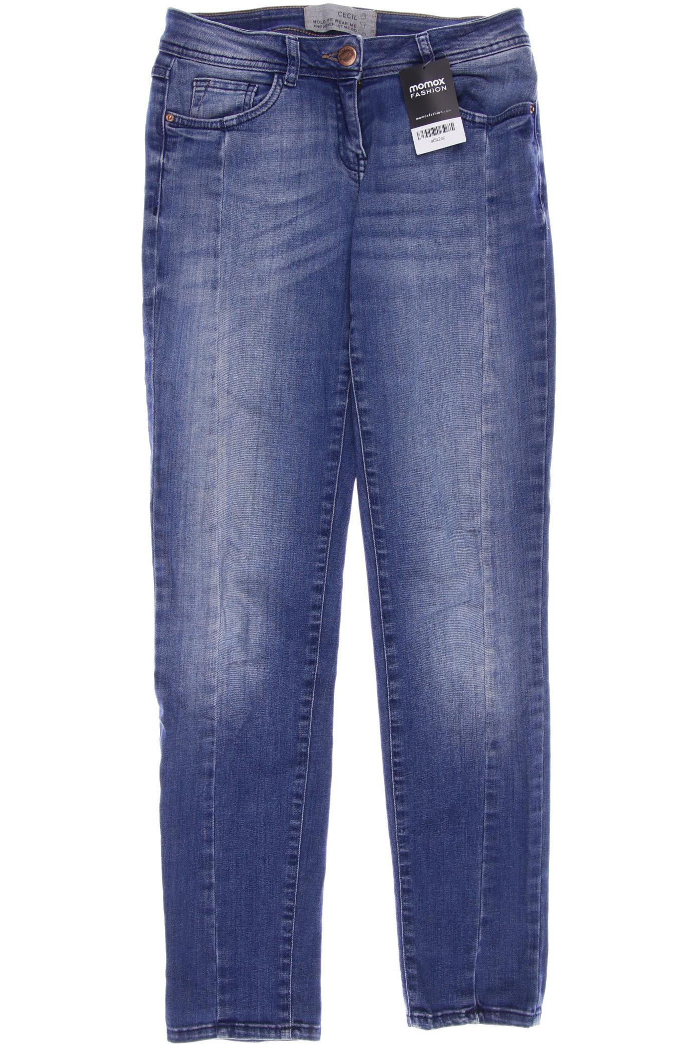 

CECIL Damen Jeans, blau