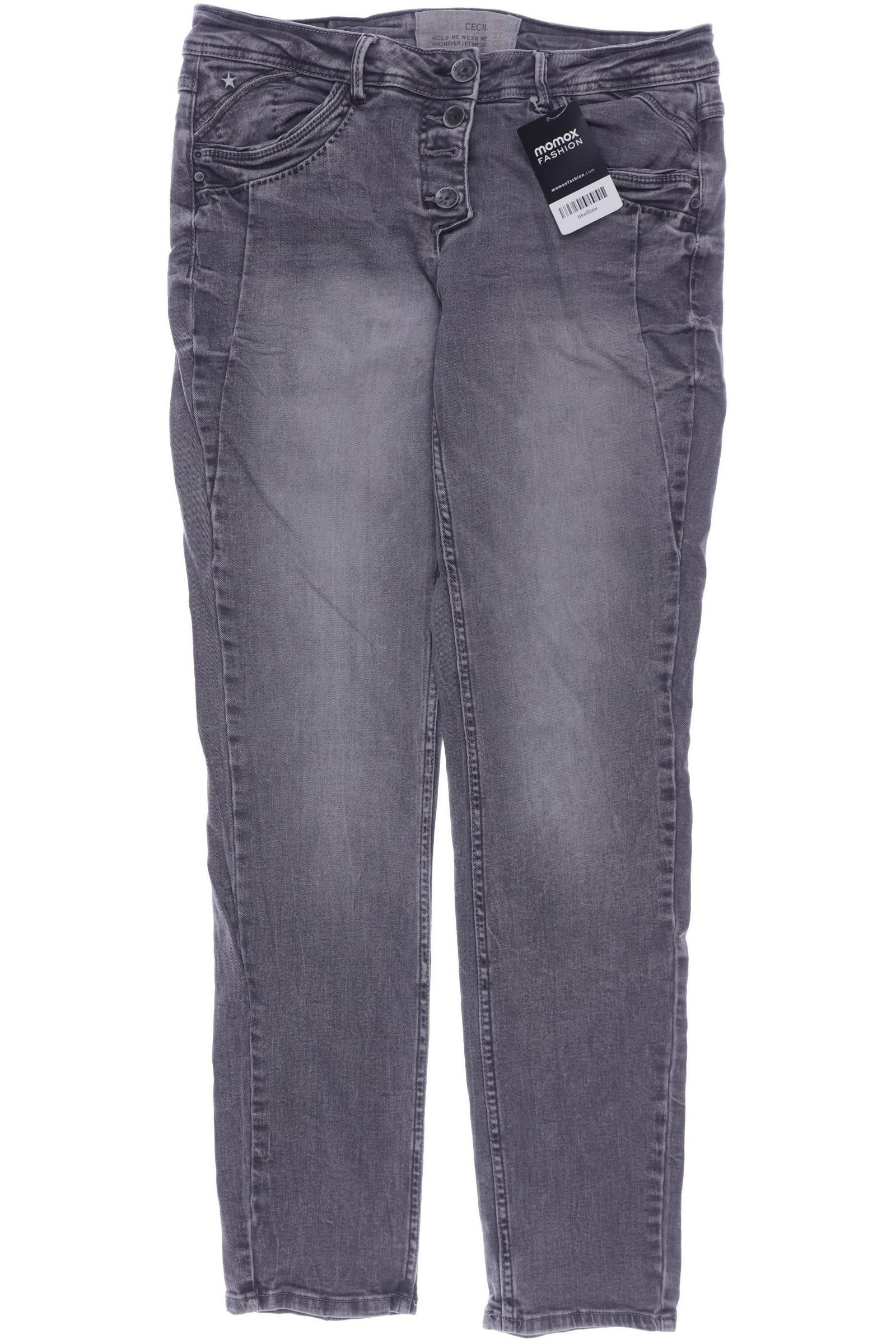 

CECIL Damen Jeans, grau