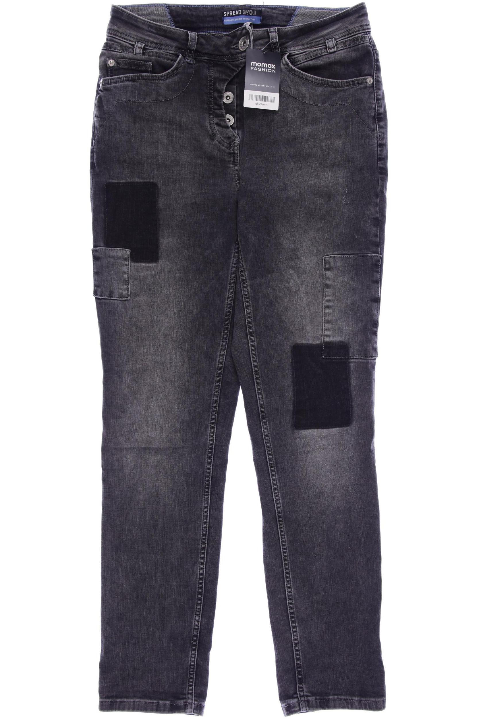 

CECIL Damen Jeans, grau