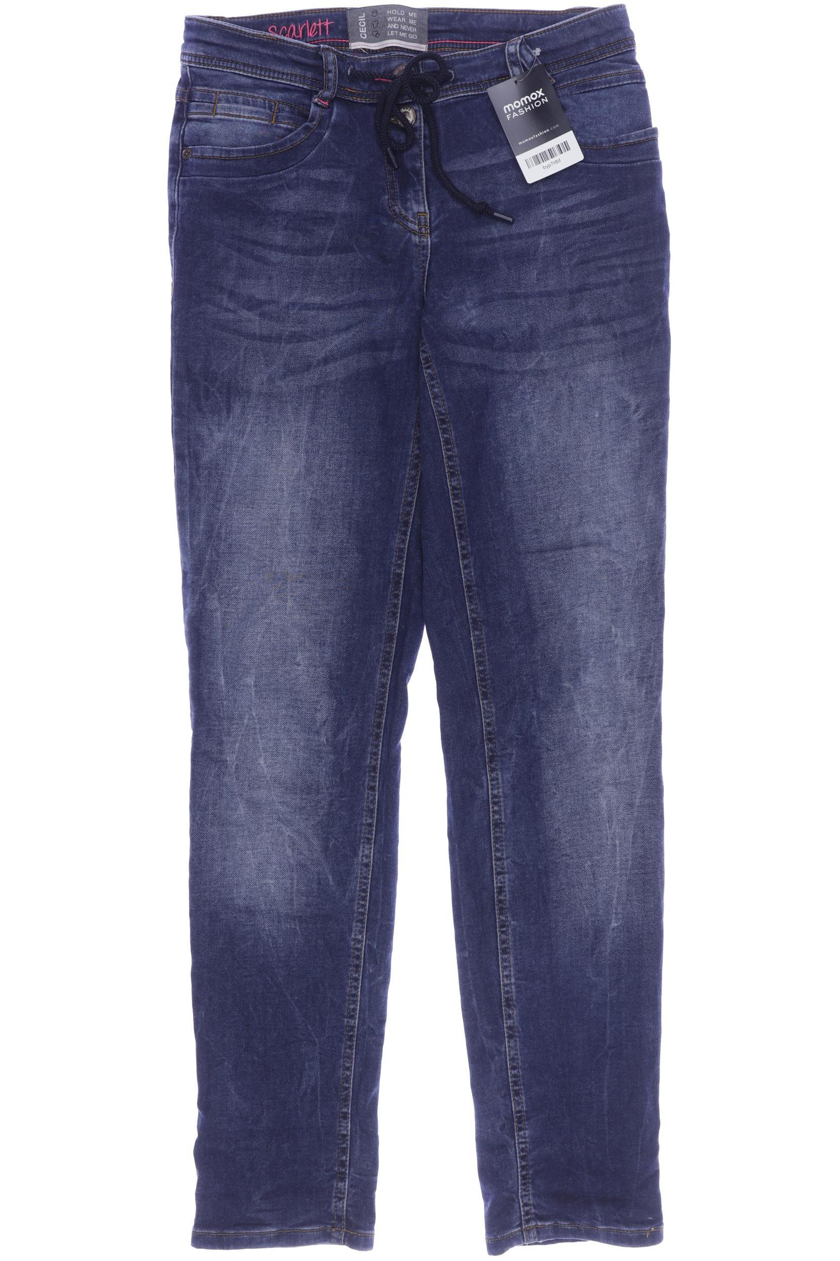 

CECIL Damen Jeans, marineblau