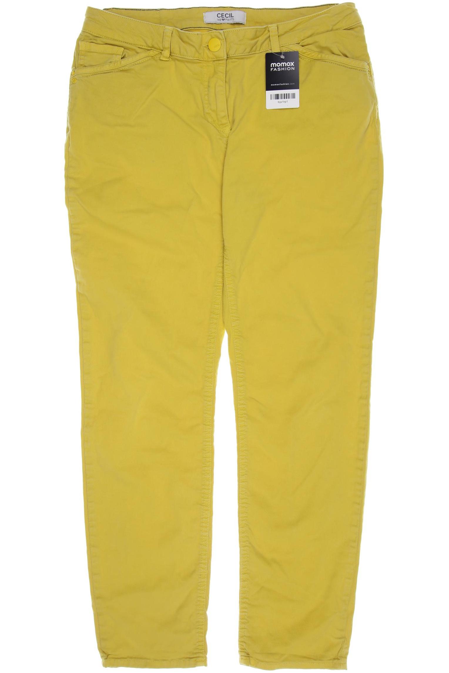 

CECIL Damen Jeans, gelb