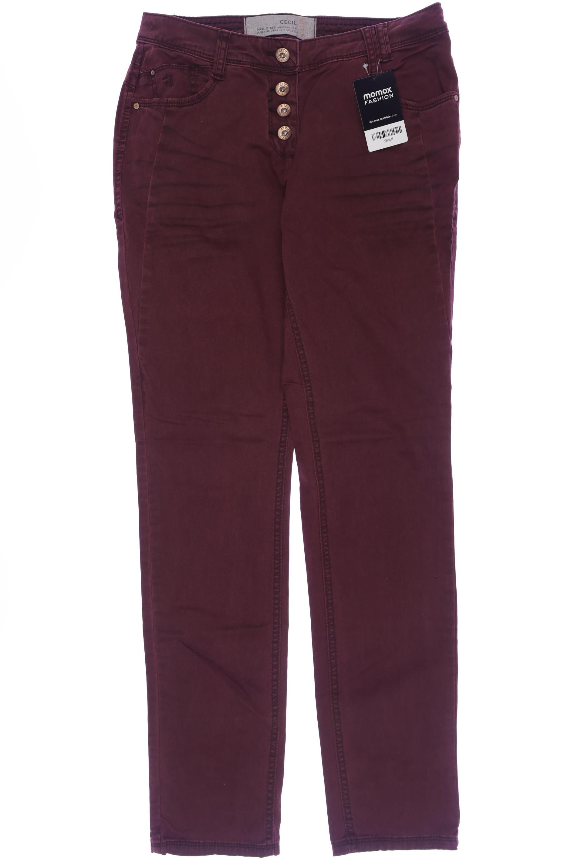 

Cecil Damen Jeans, bordeaux, Gr. 27