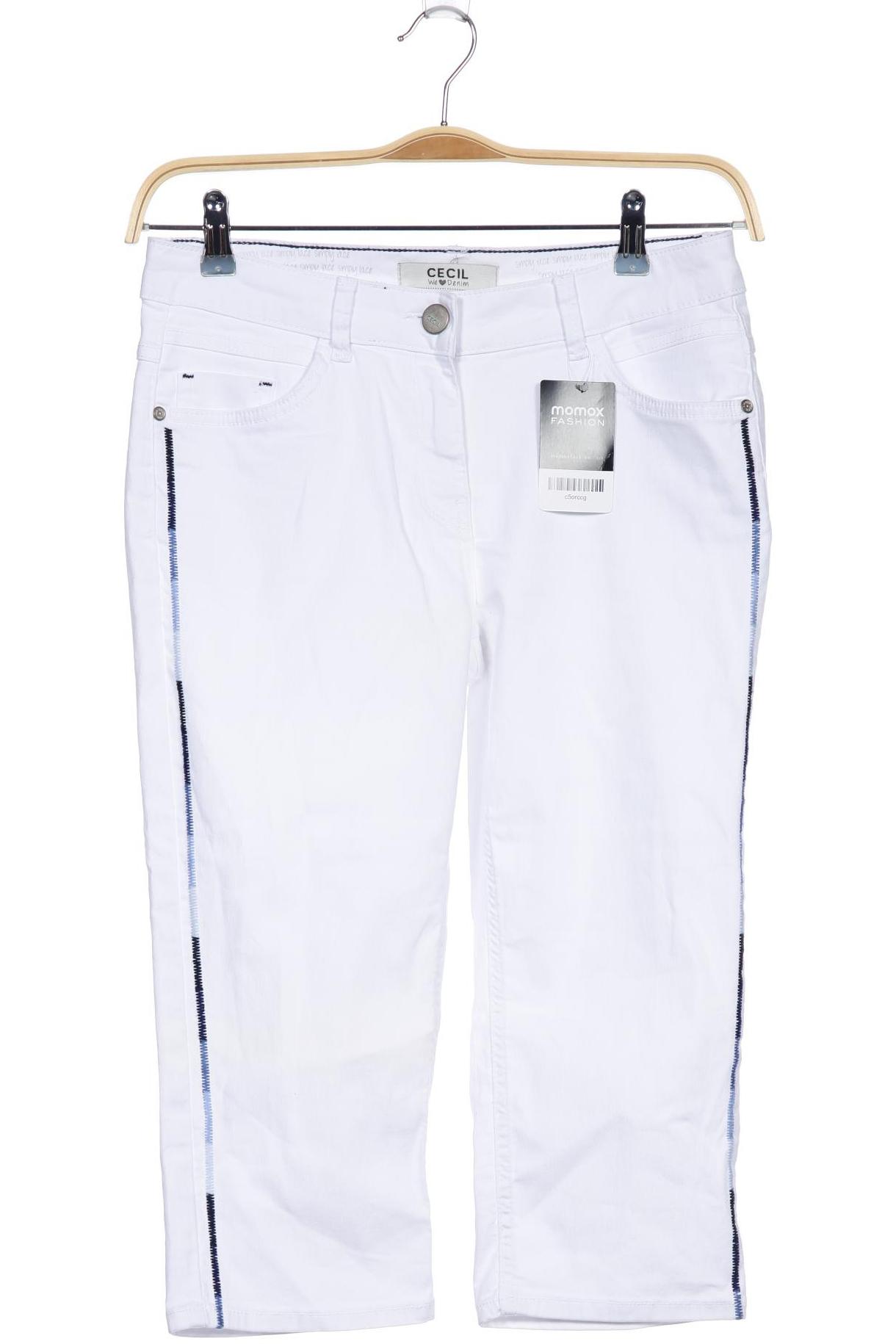

CECIL Damen Jeans, weiß