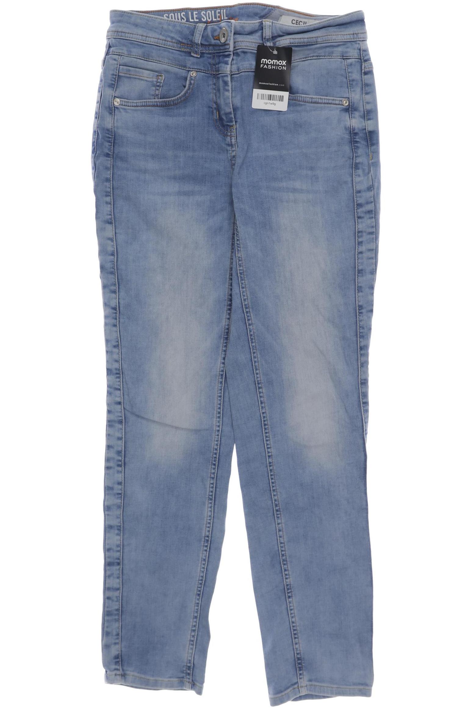 

CECIL Damen Jeans, hellblau