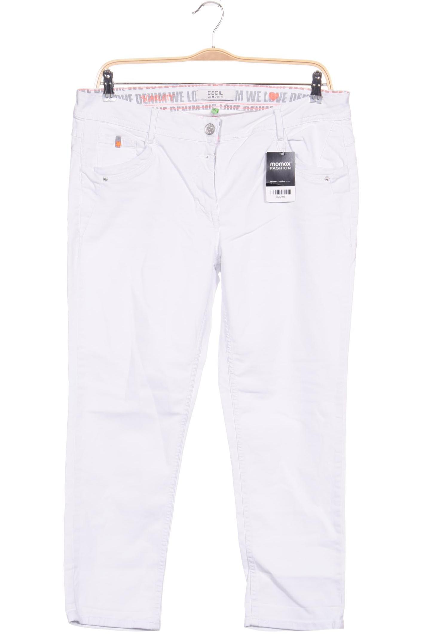 

CECIL Damen Jeans, weiß