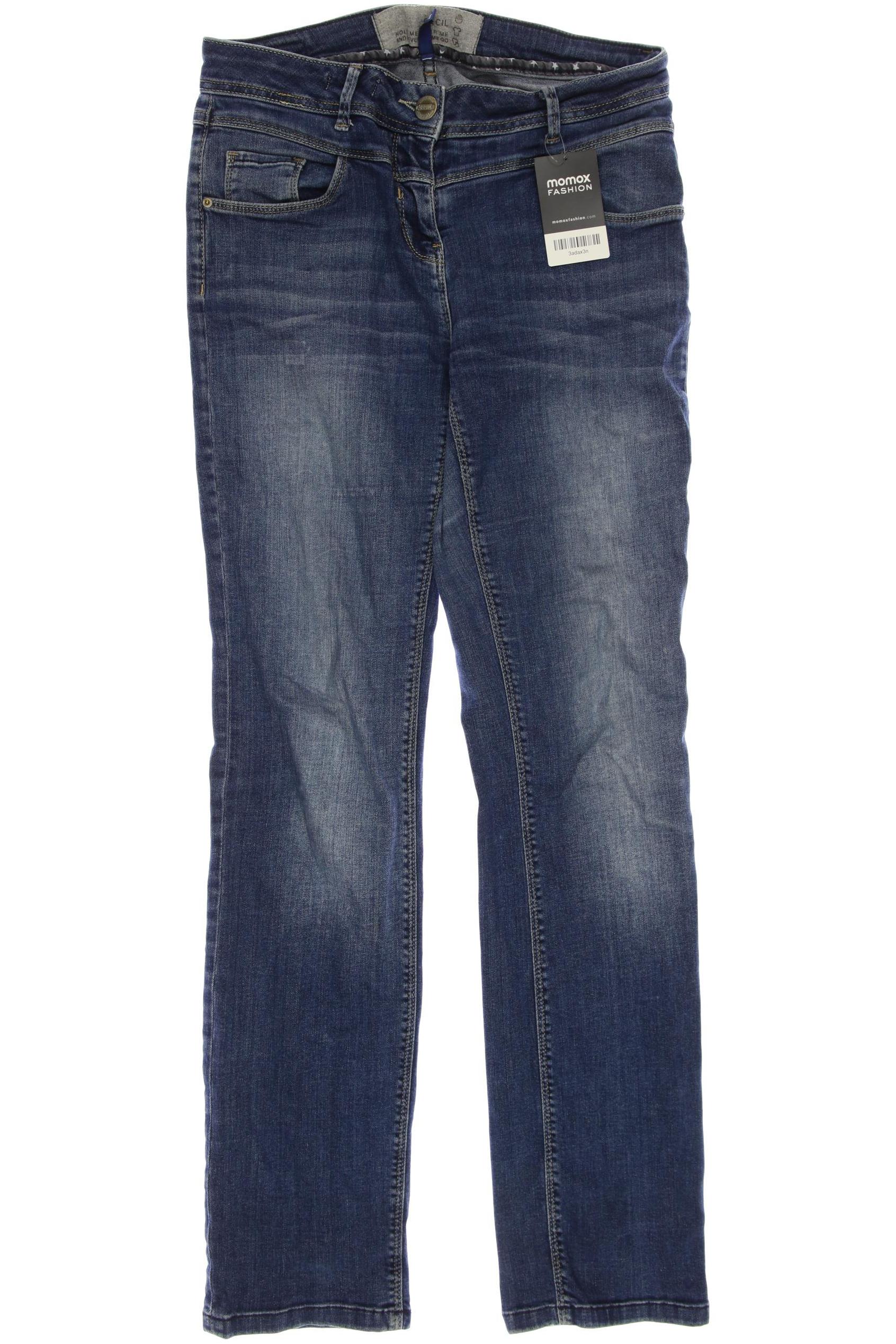 

CECIL Damen Jeans, blau
