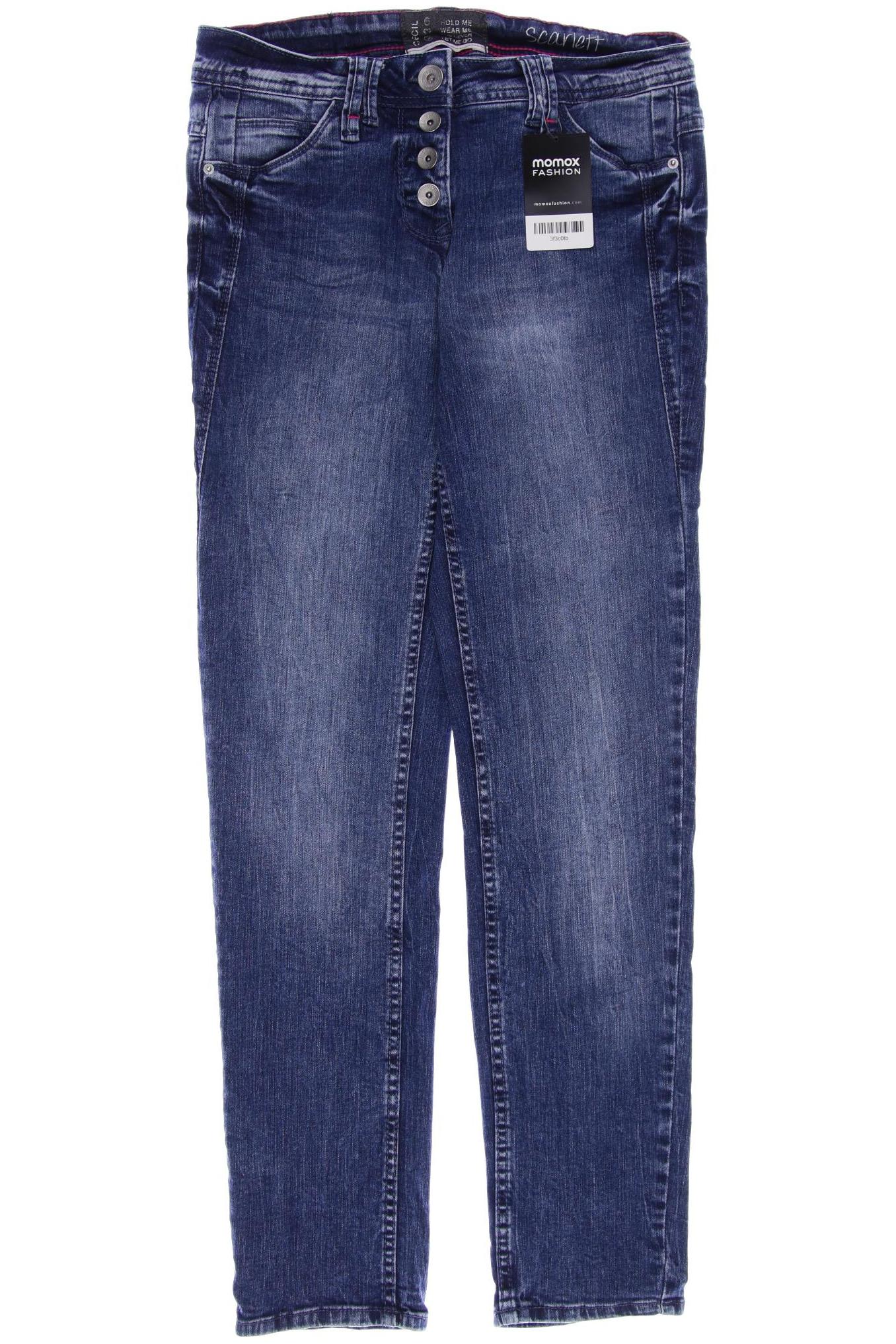 

CECIL Damen Jeans, blau
