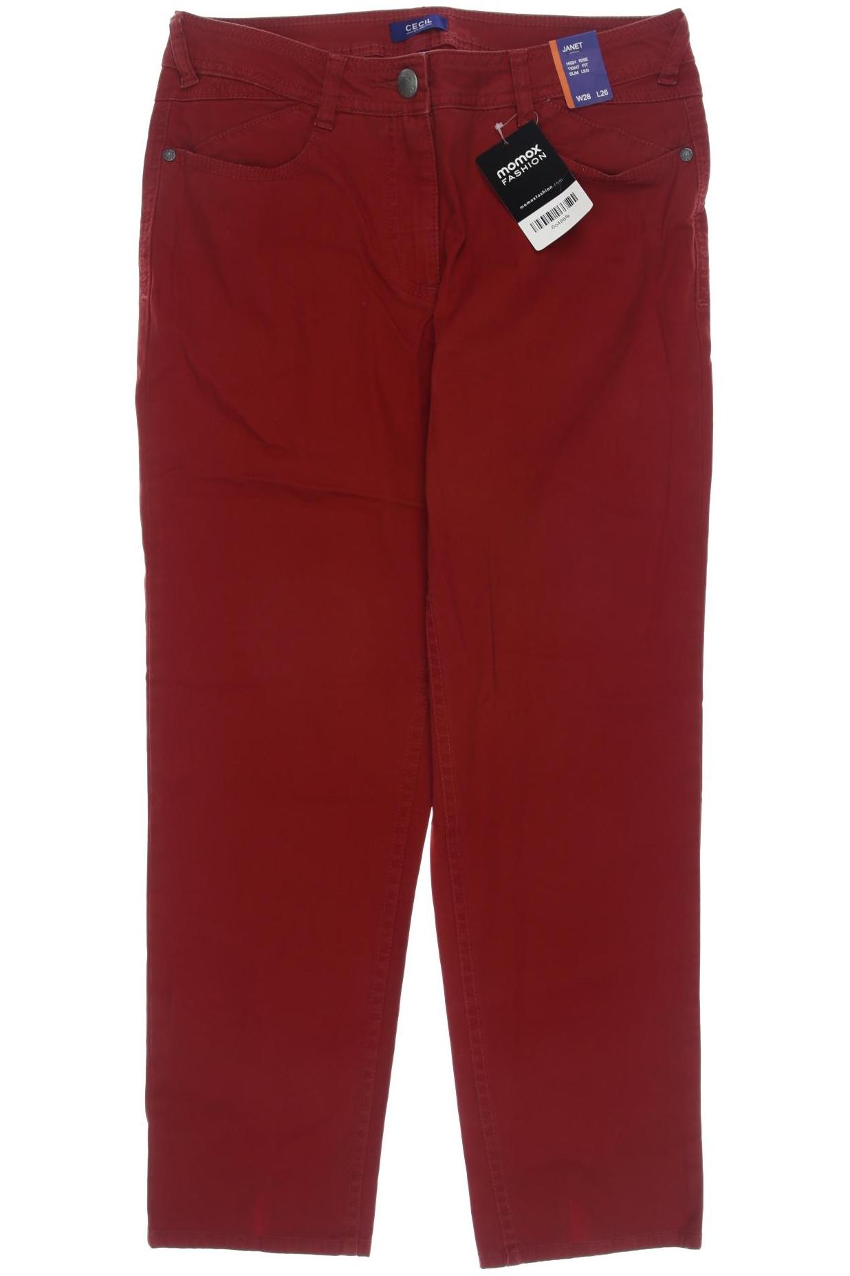

Cecil Damen Jeans, rot, Gr. 28