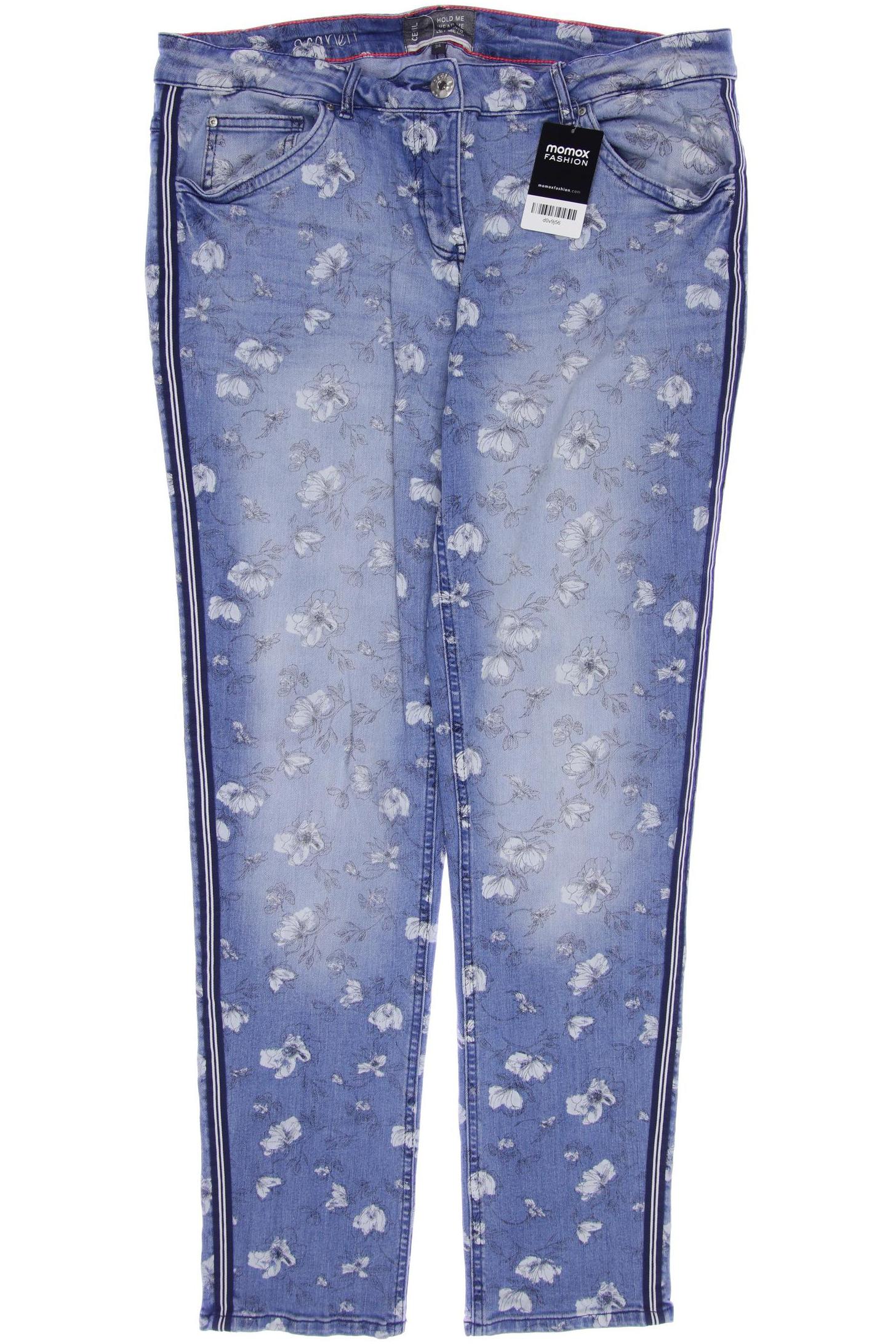

CECIL Damen Jeans, blau