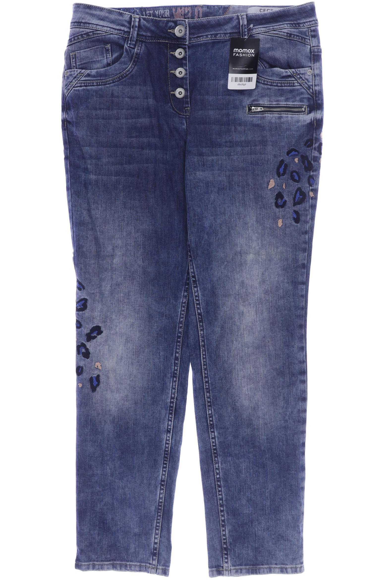 

CECIL Damen Jeans, blau