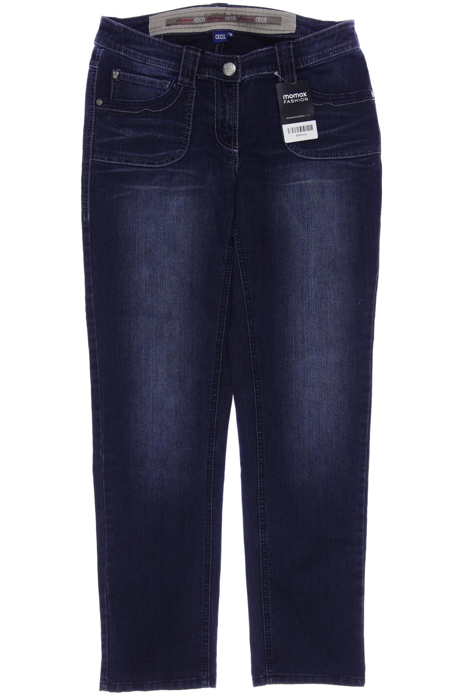 

CECIL Damen Jeans, blau