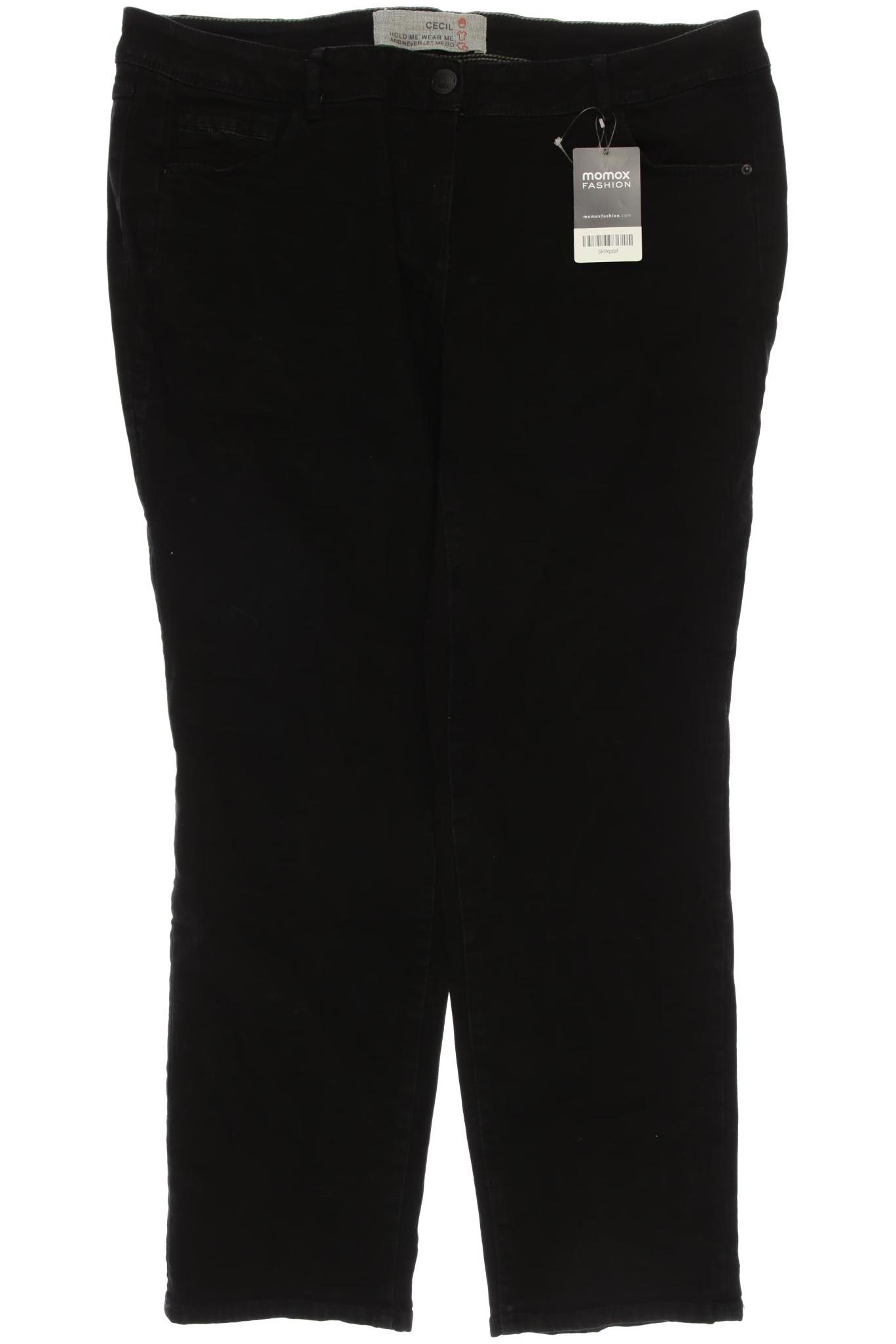 

CECIL Damen Jeans, schwarz