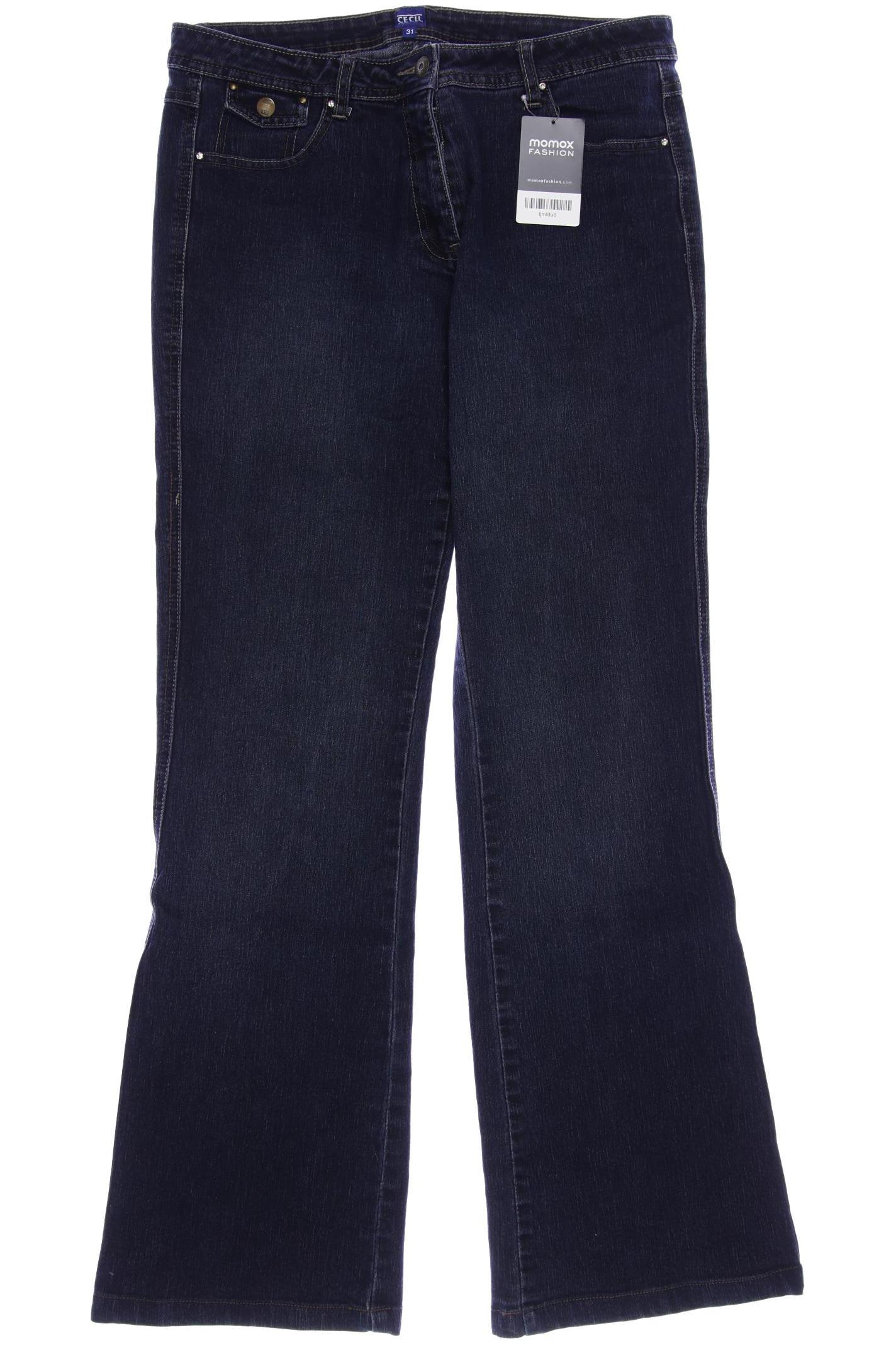 

CECIL Damen Jeans, marineblau