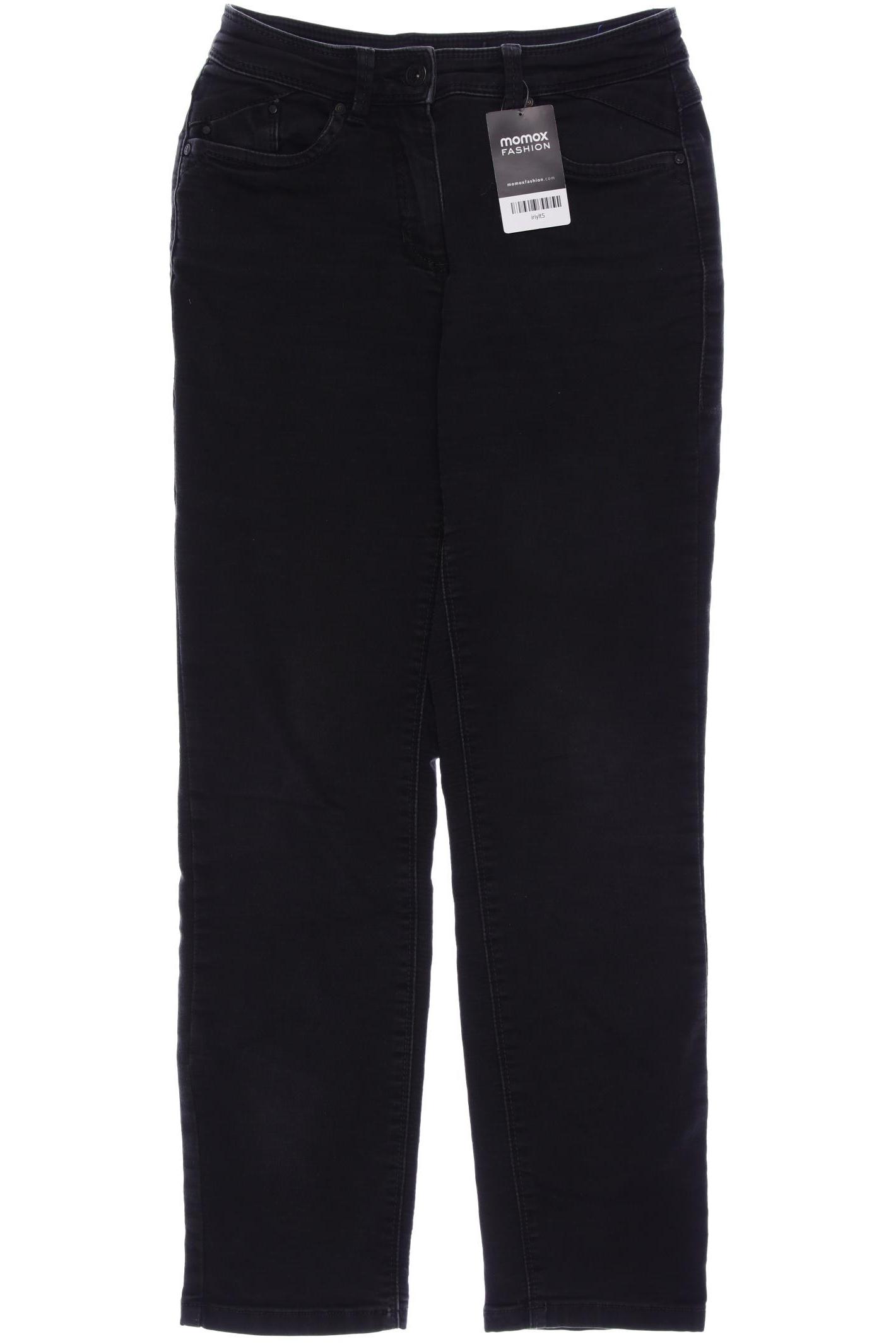 

CECIL Damen Jeans, schwarz