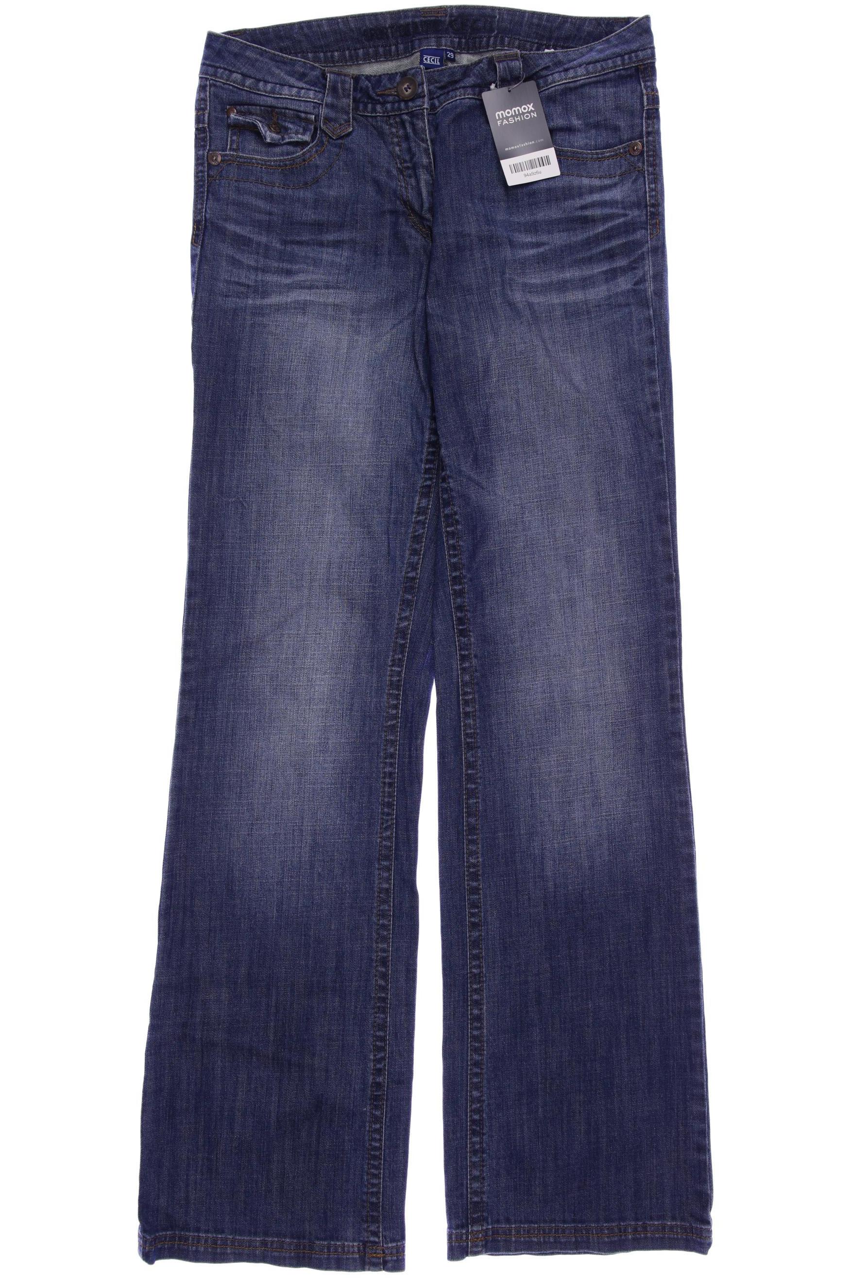 

CECIL Damen Jeans, blau