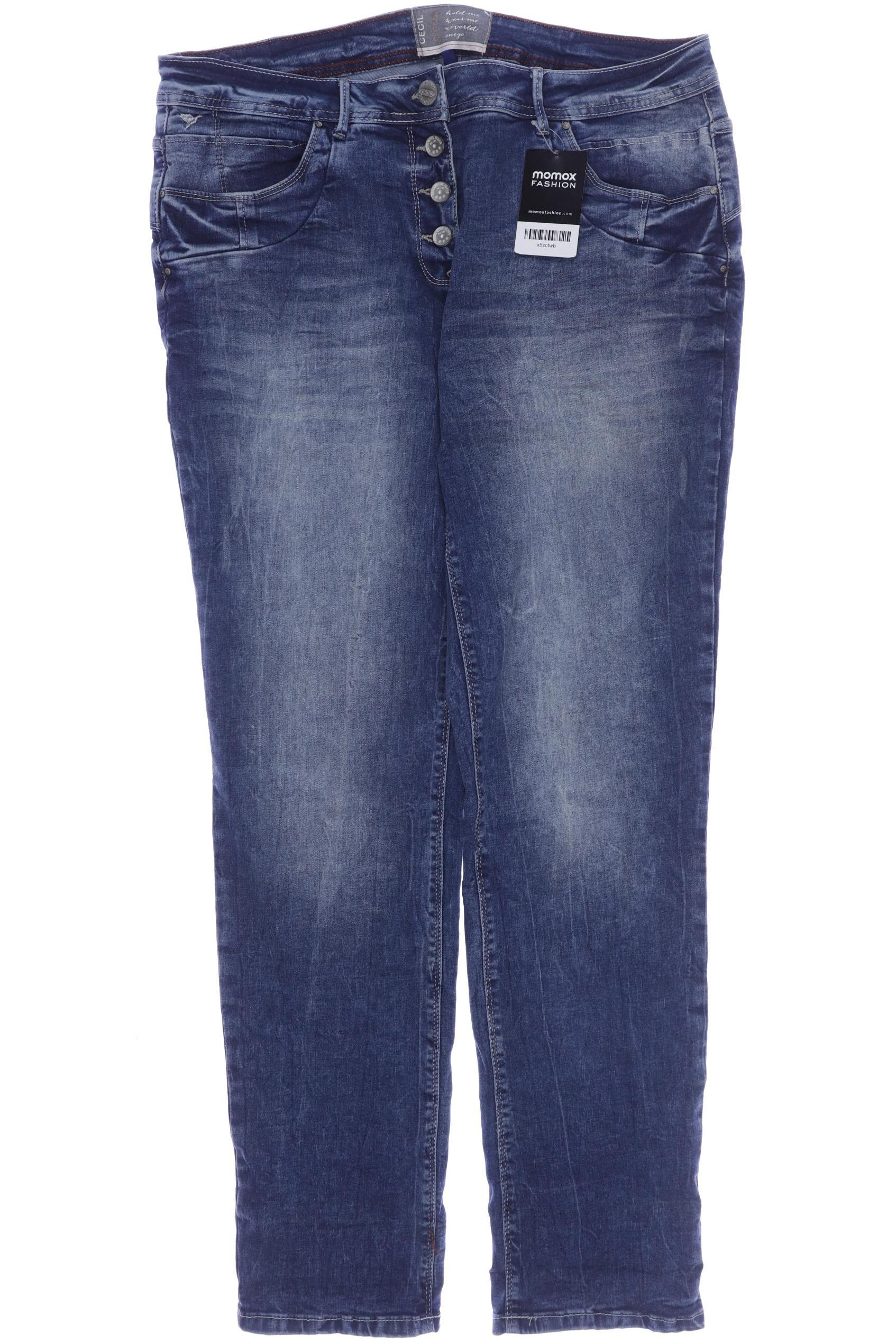 

CECIL Damen Jeans, blau