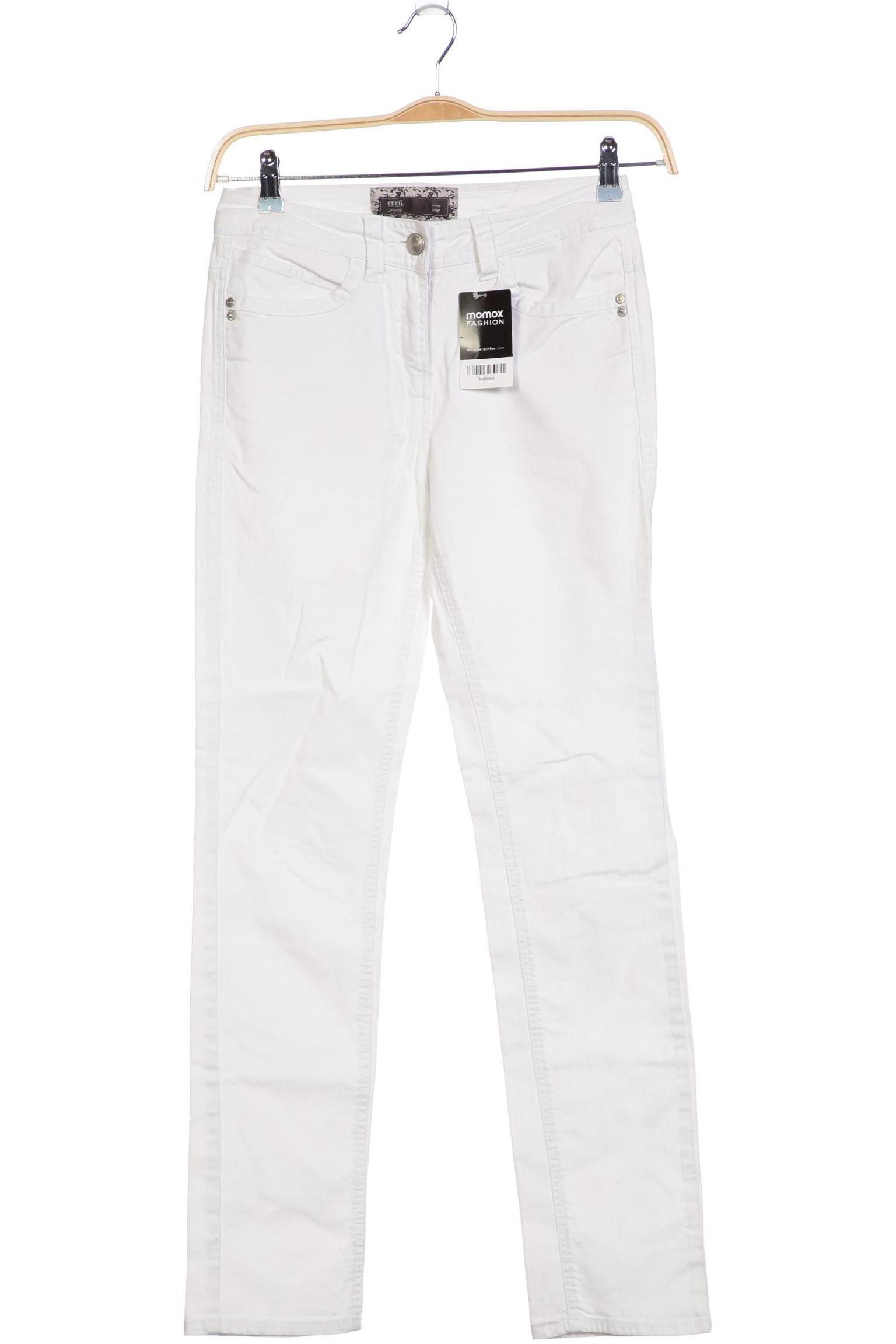 

CECIL Damen Jeans, weiß