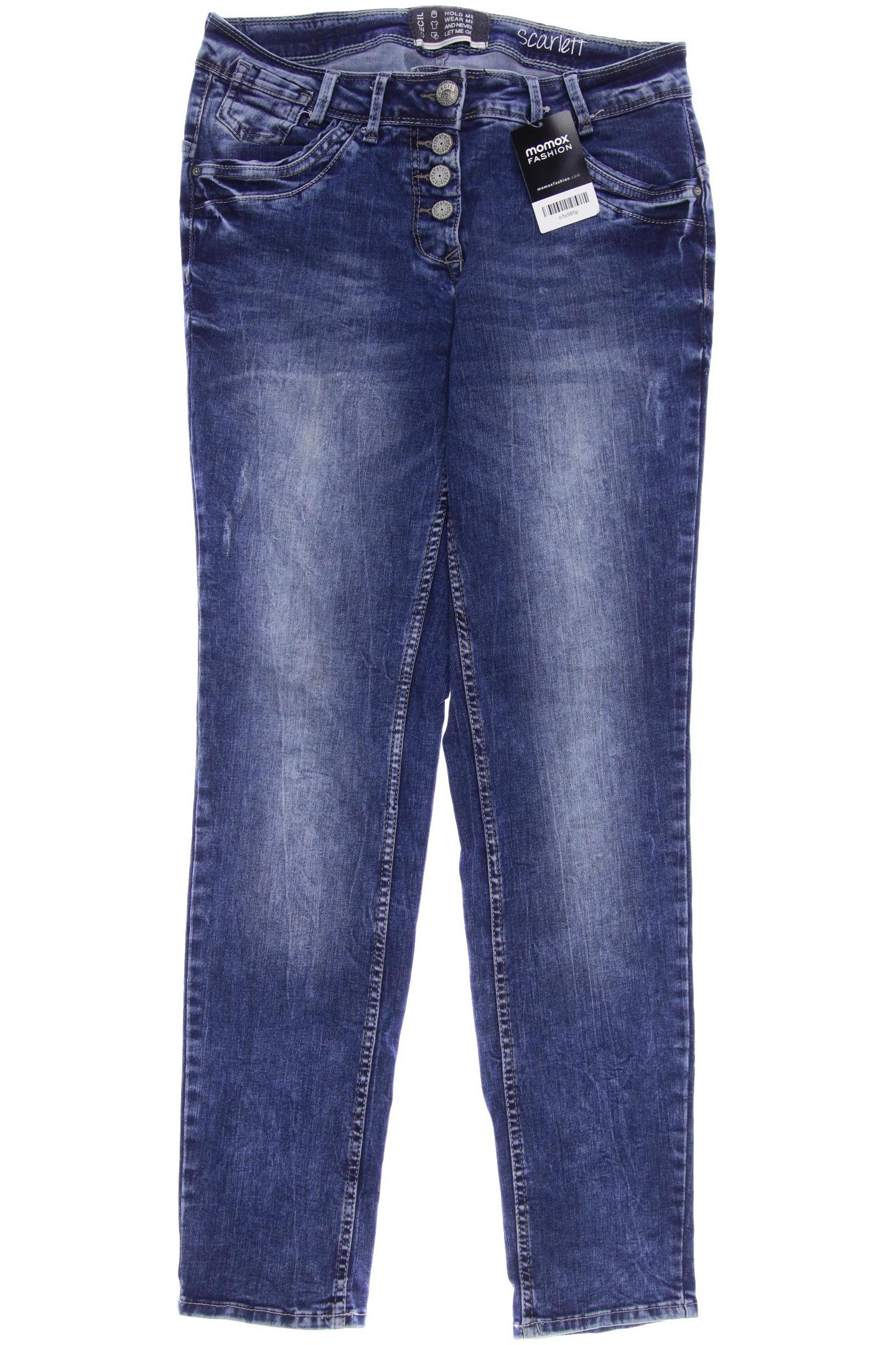 

CECIL Damen Jeans, marineblau