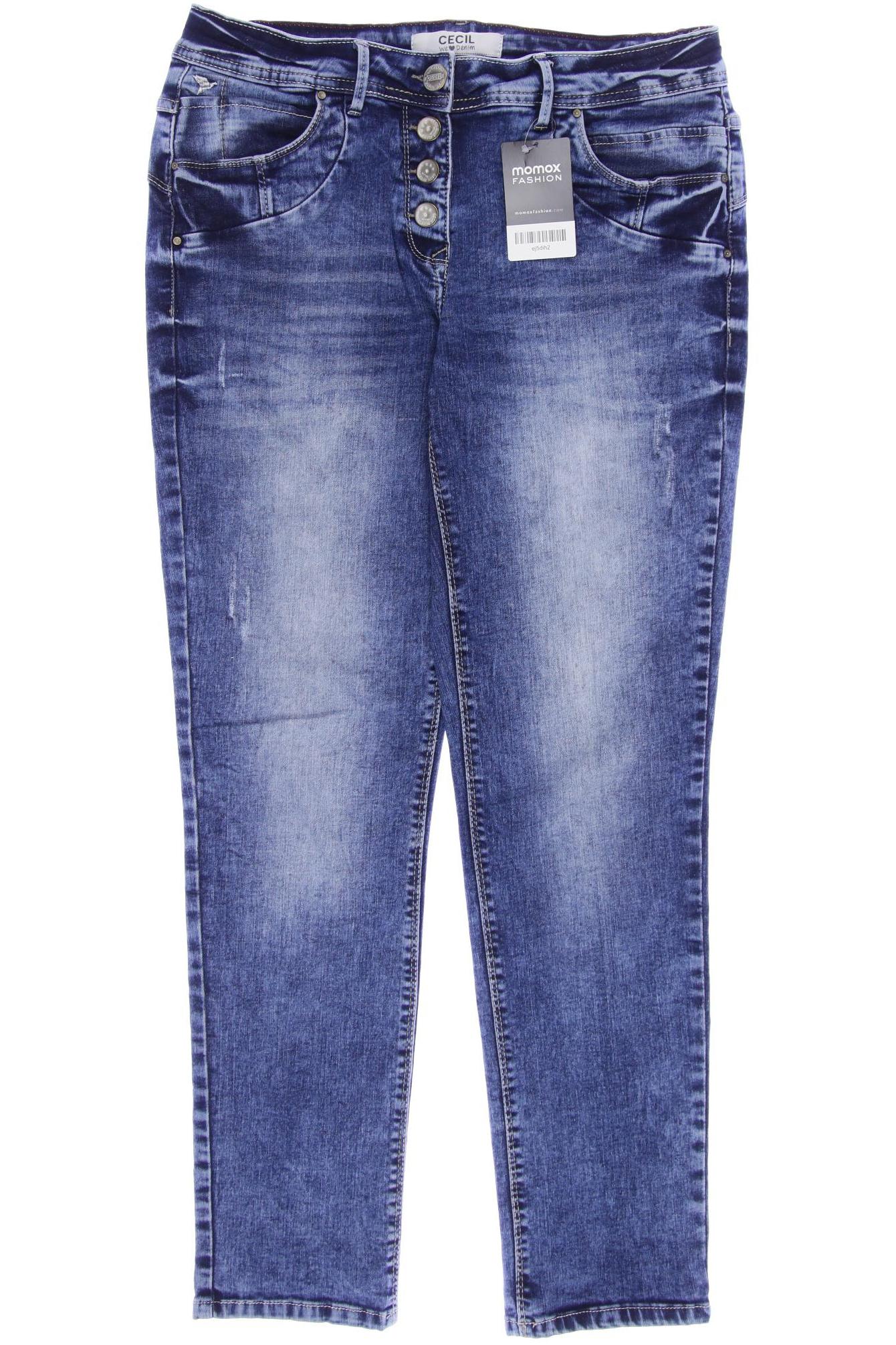 

CECIL Damen Jeans, blau