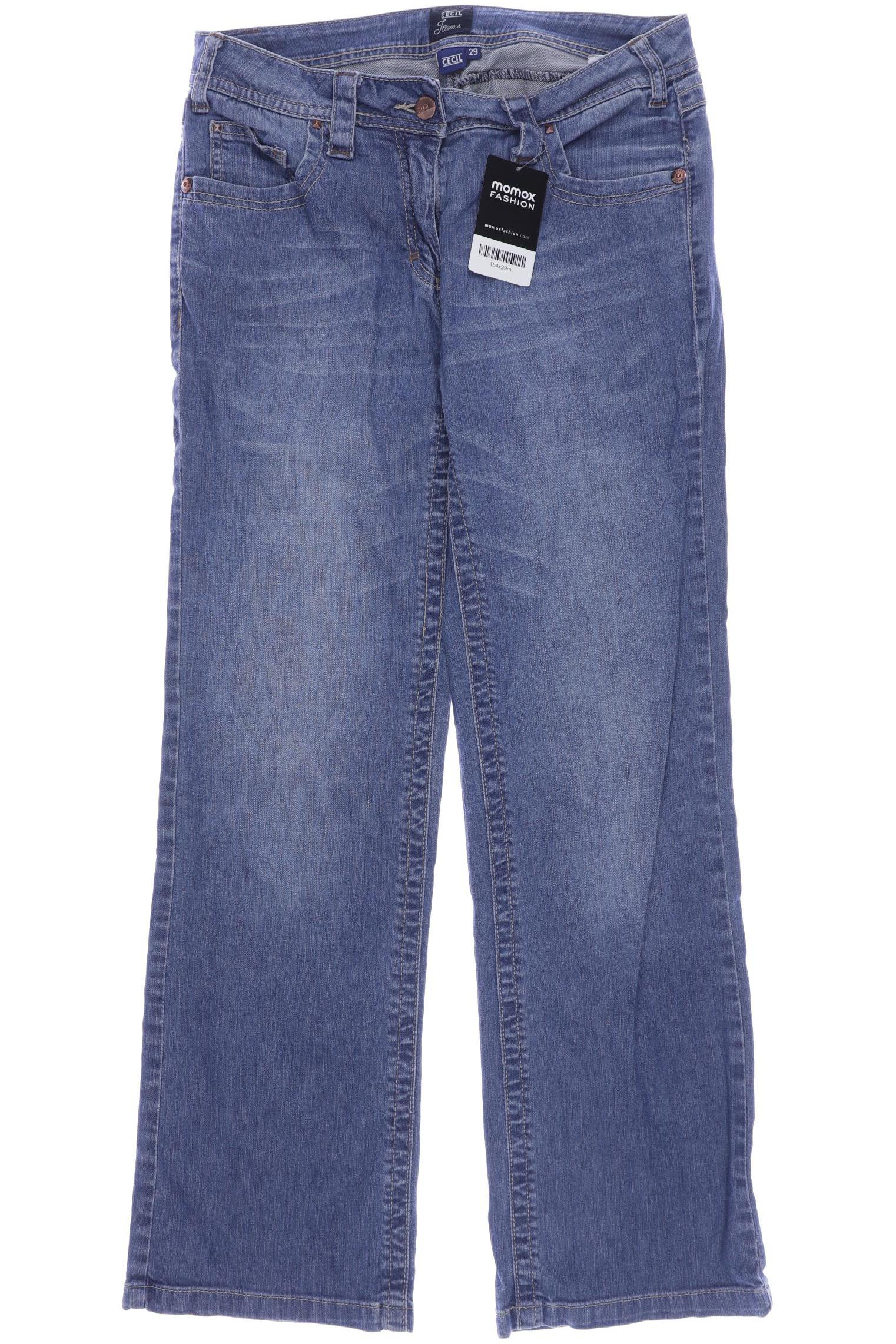 

CECIL Damen Jeans, blau