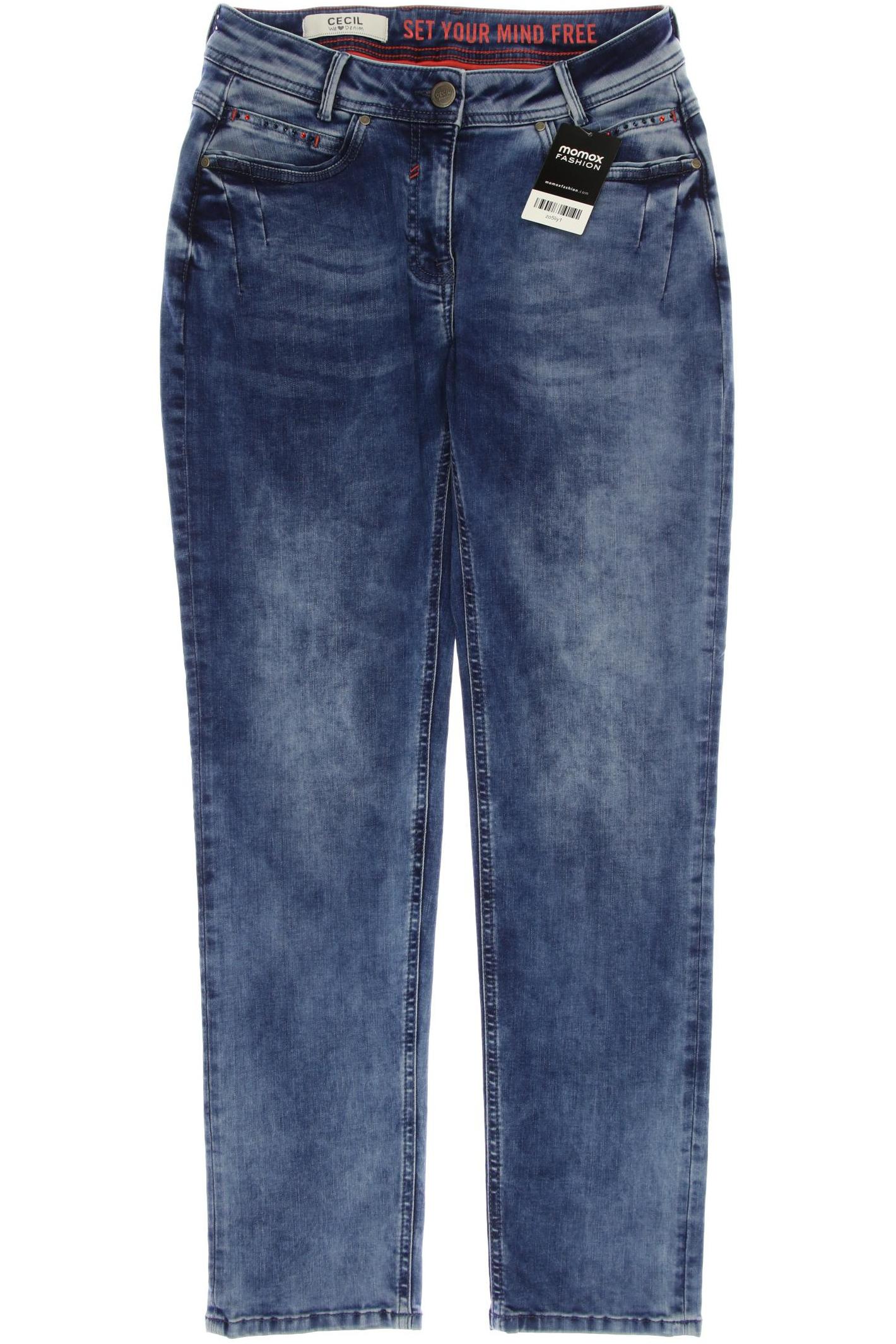 

CECIL Damen Jeans, blau