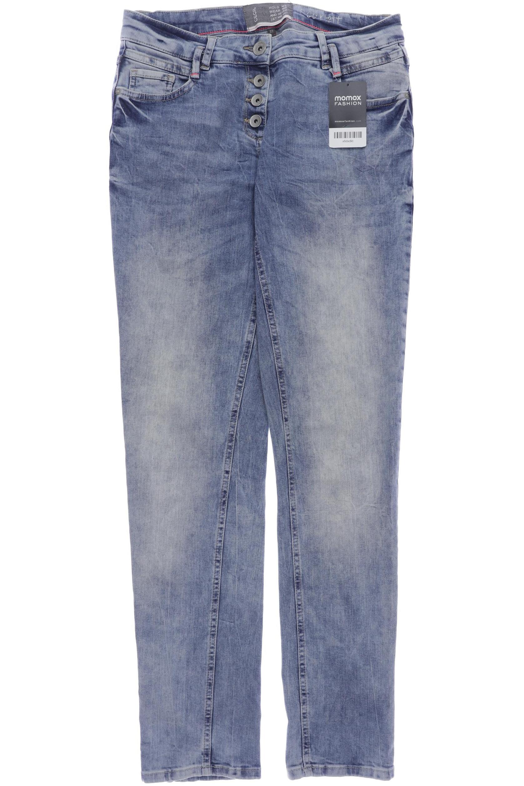 

CECIL Damen Jeans, blau