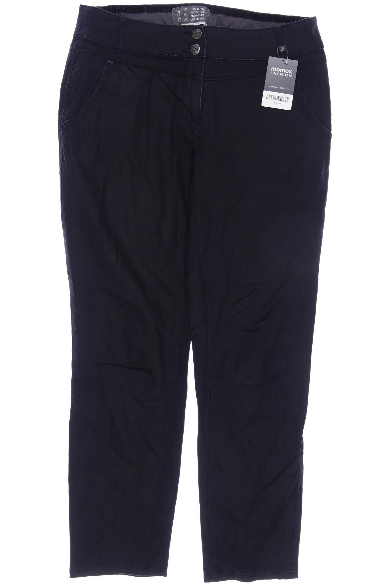 

CECIL Damen Jeans, schwarz