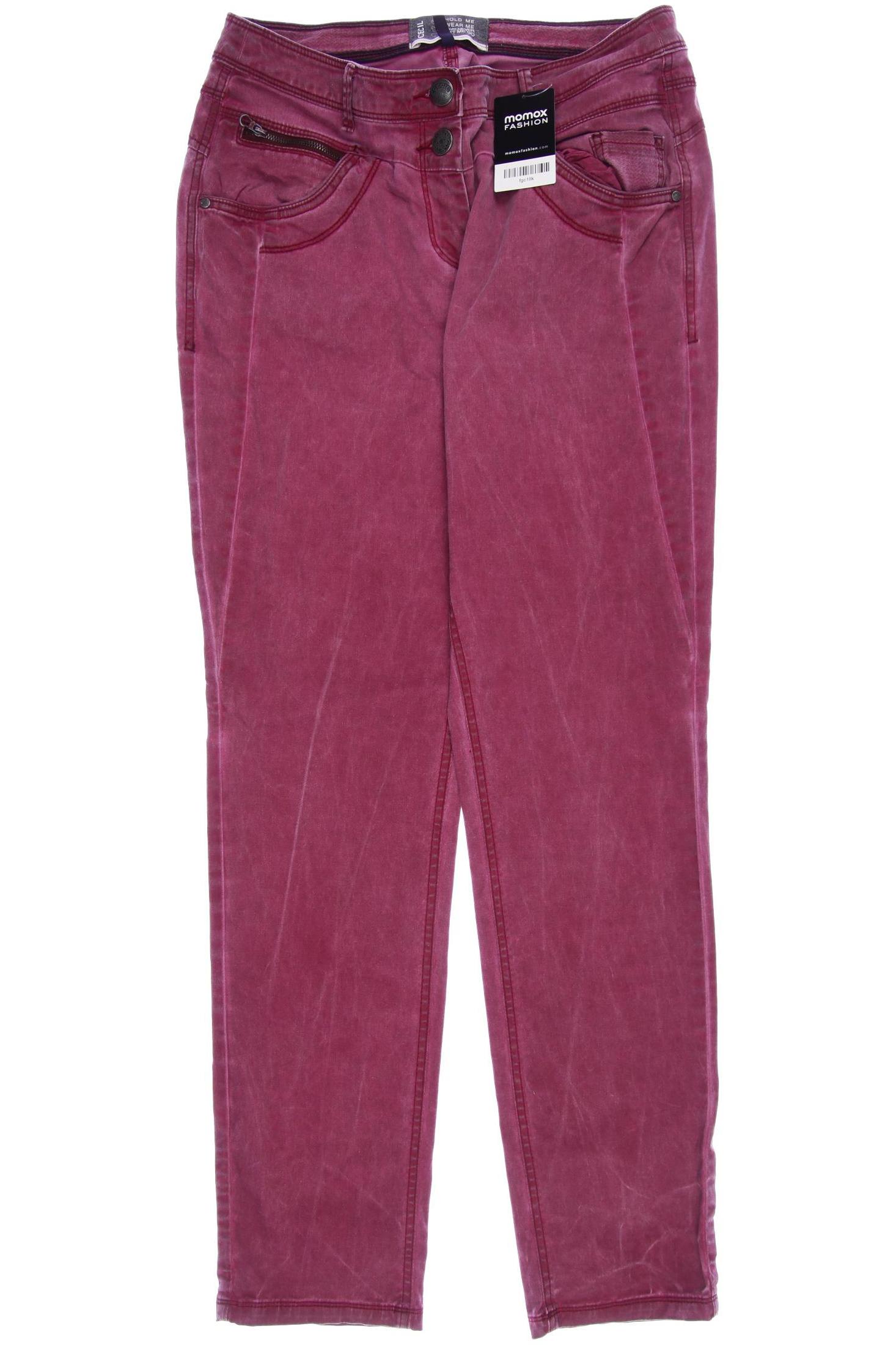 

CECIL Damen Jeans, bordeaux