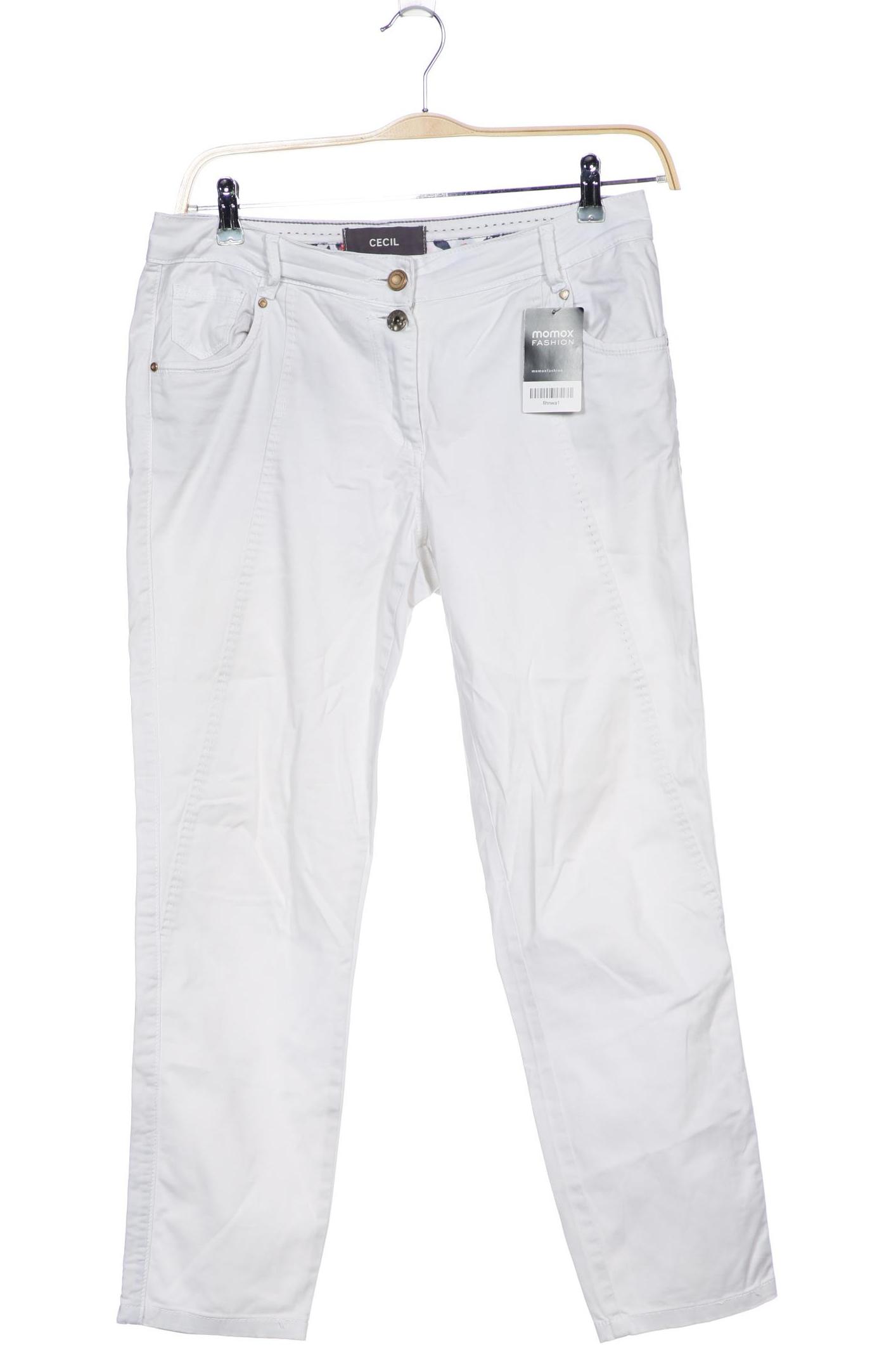 

CECIL Damen Jeans, weiß