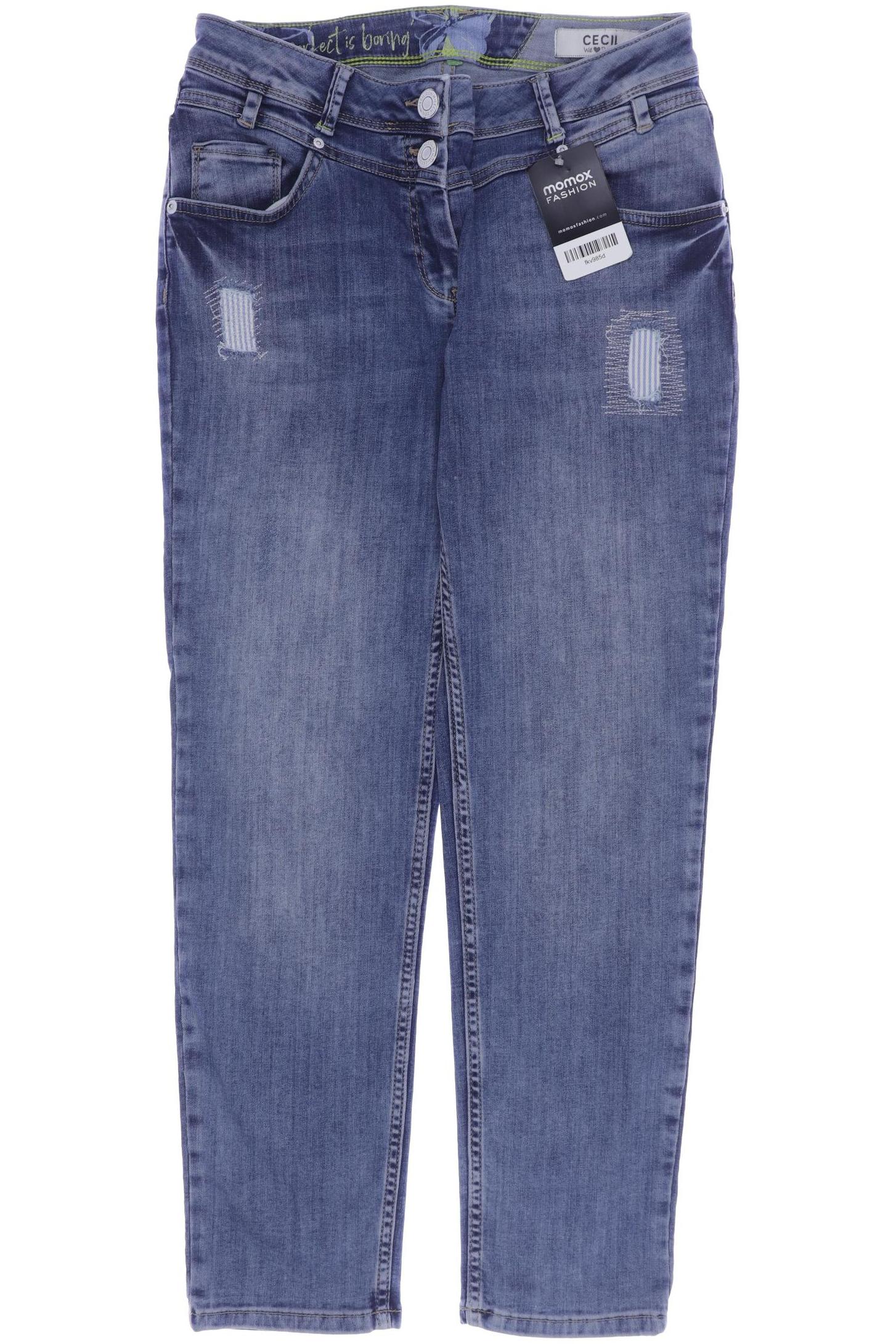 

CECIL Damen Jeans, blau