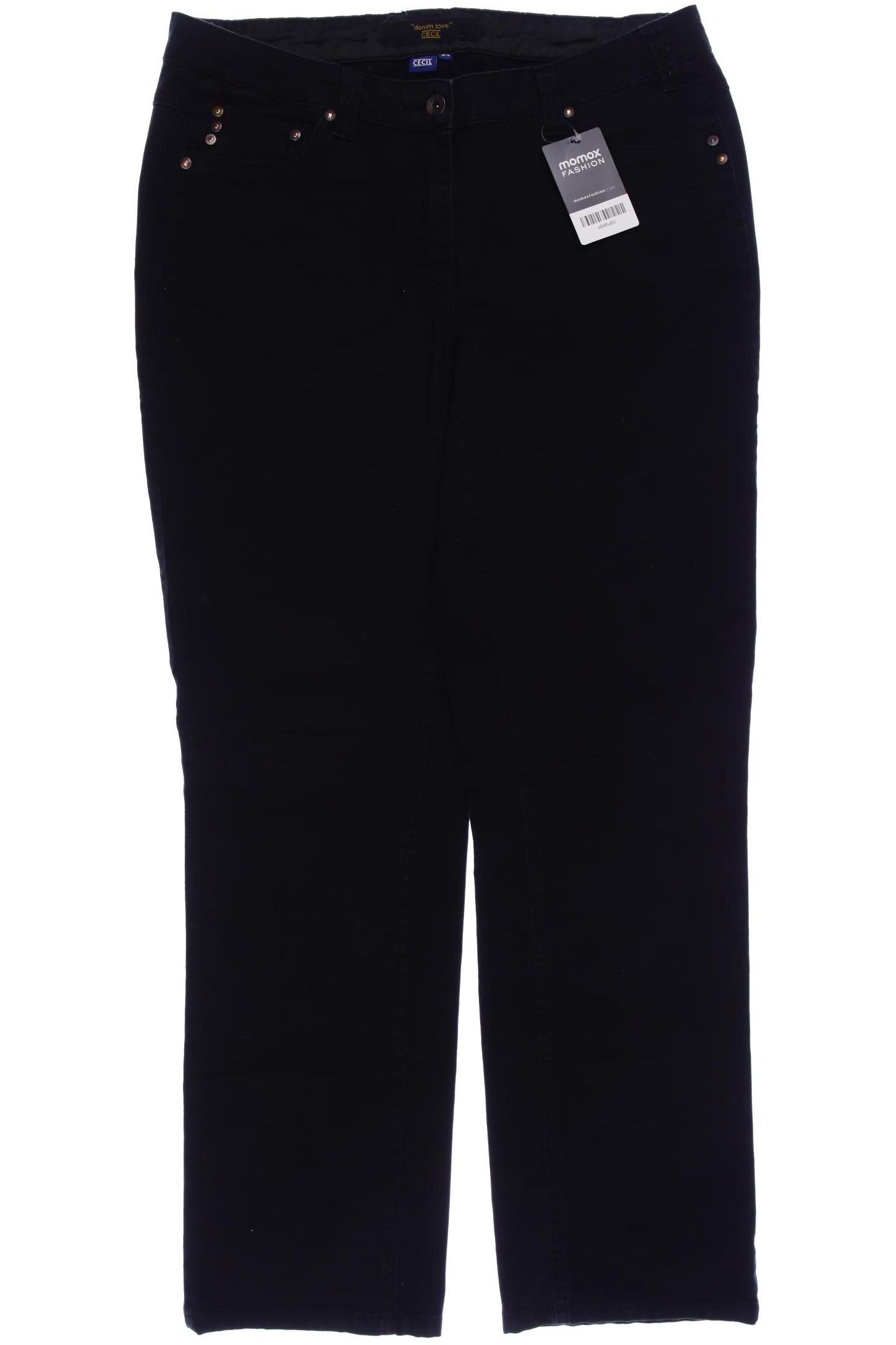 

CECIL Damen Jeans, schwarz