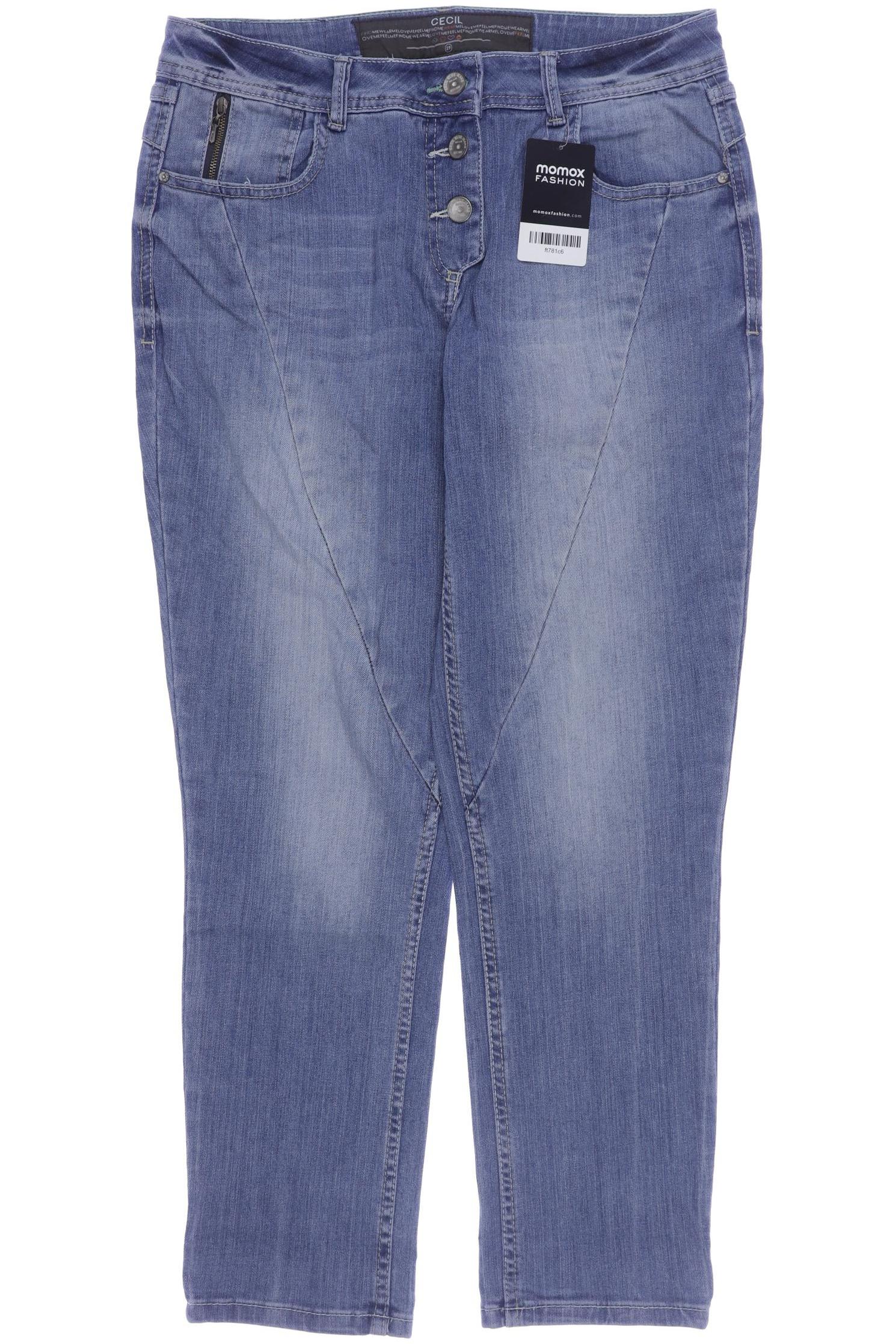 

CECIL Damen Jeans, blau