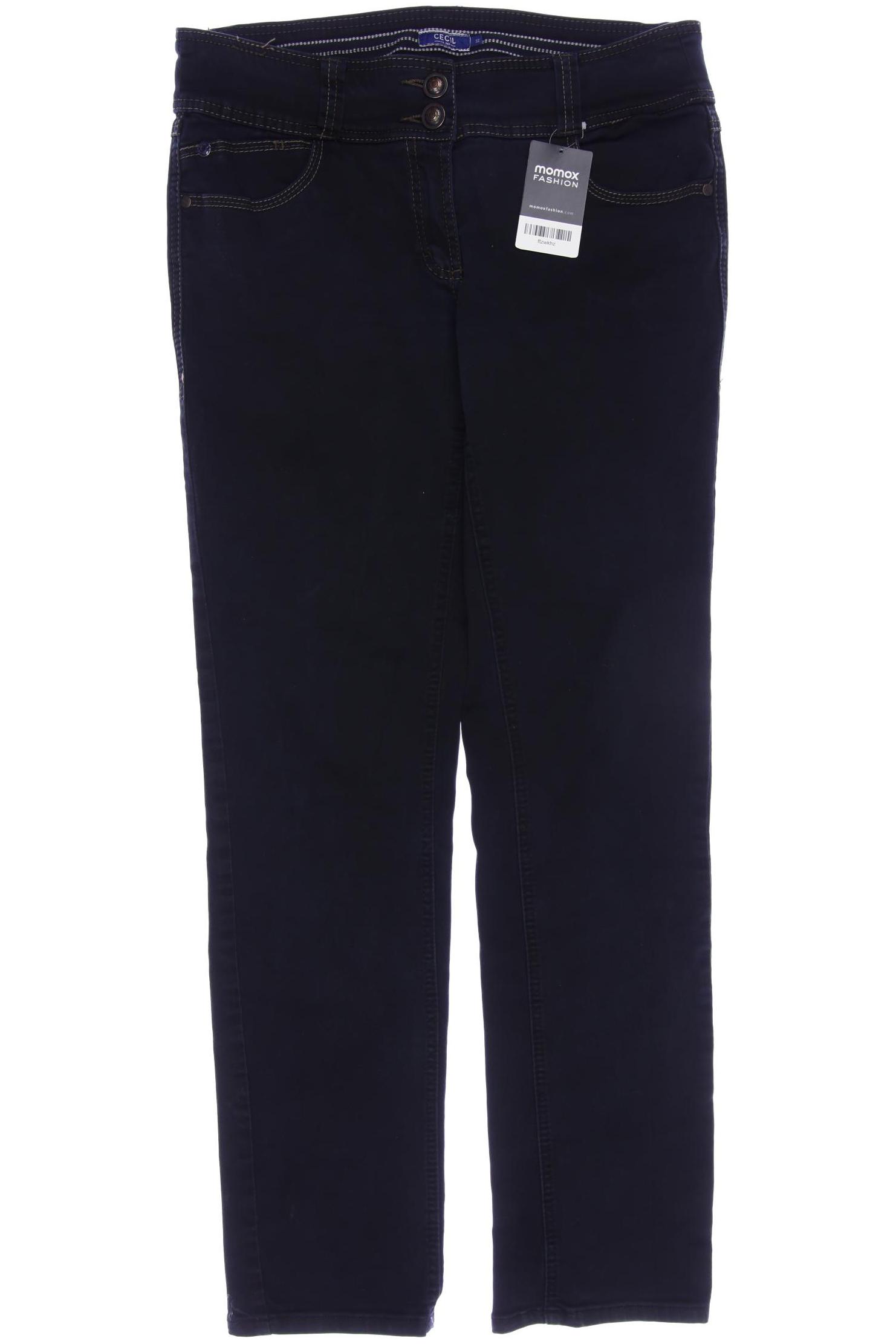 

CECIL Damen Jeans, schwarz
