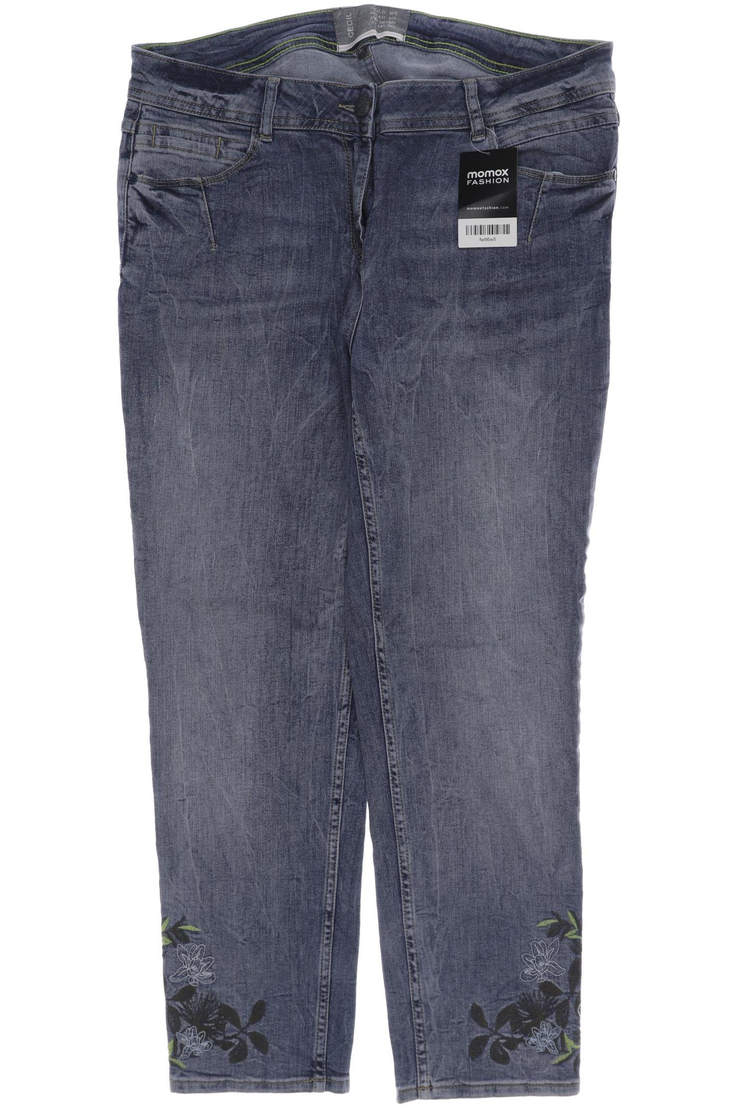 

CECIL Damen Jeans, blau