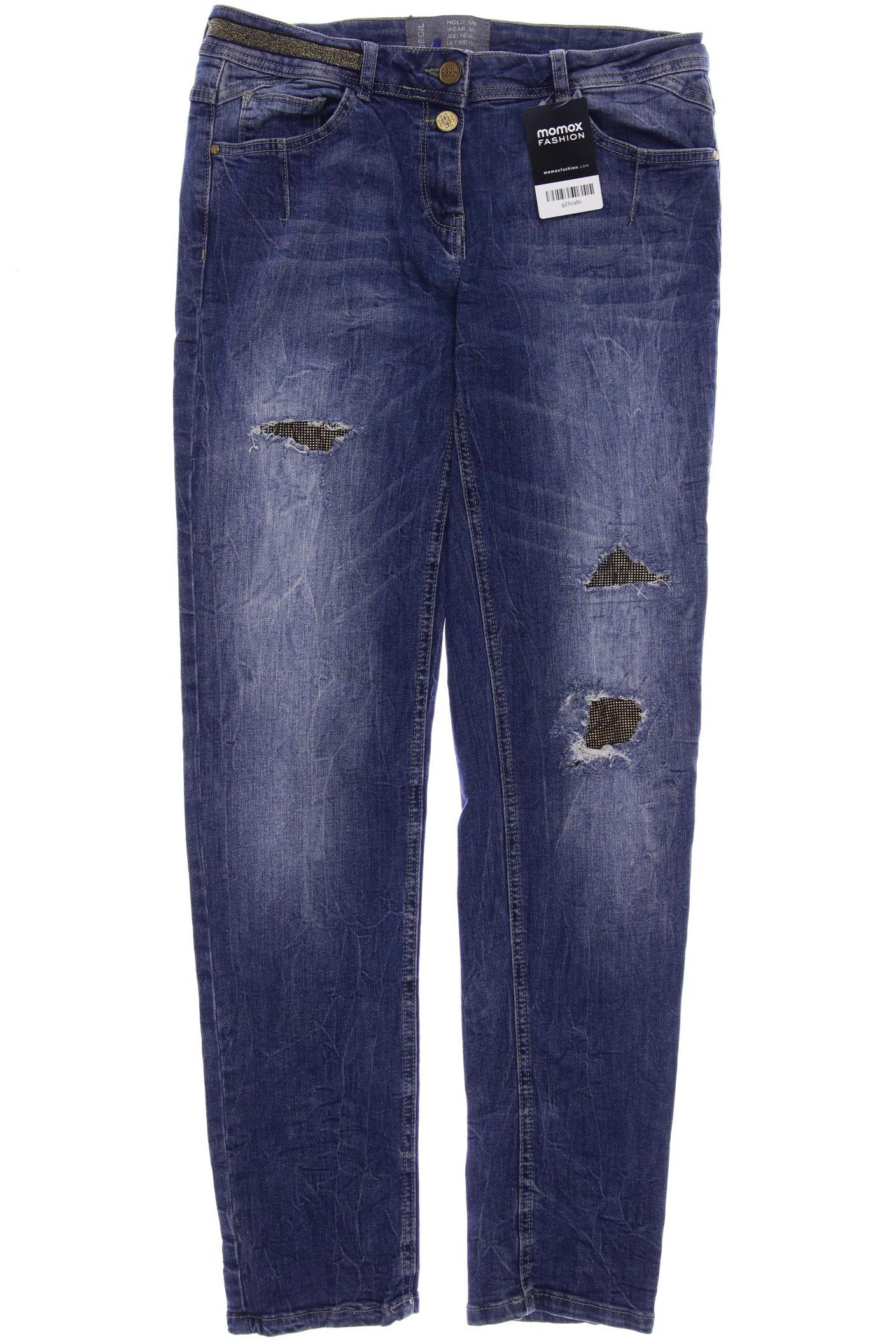

CECIL Damen Jeans, marineblau