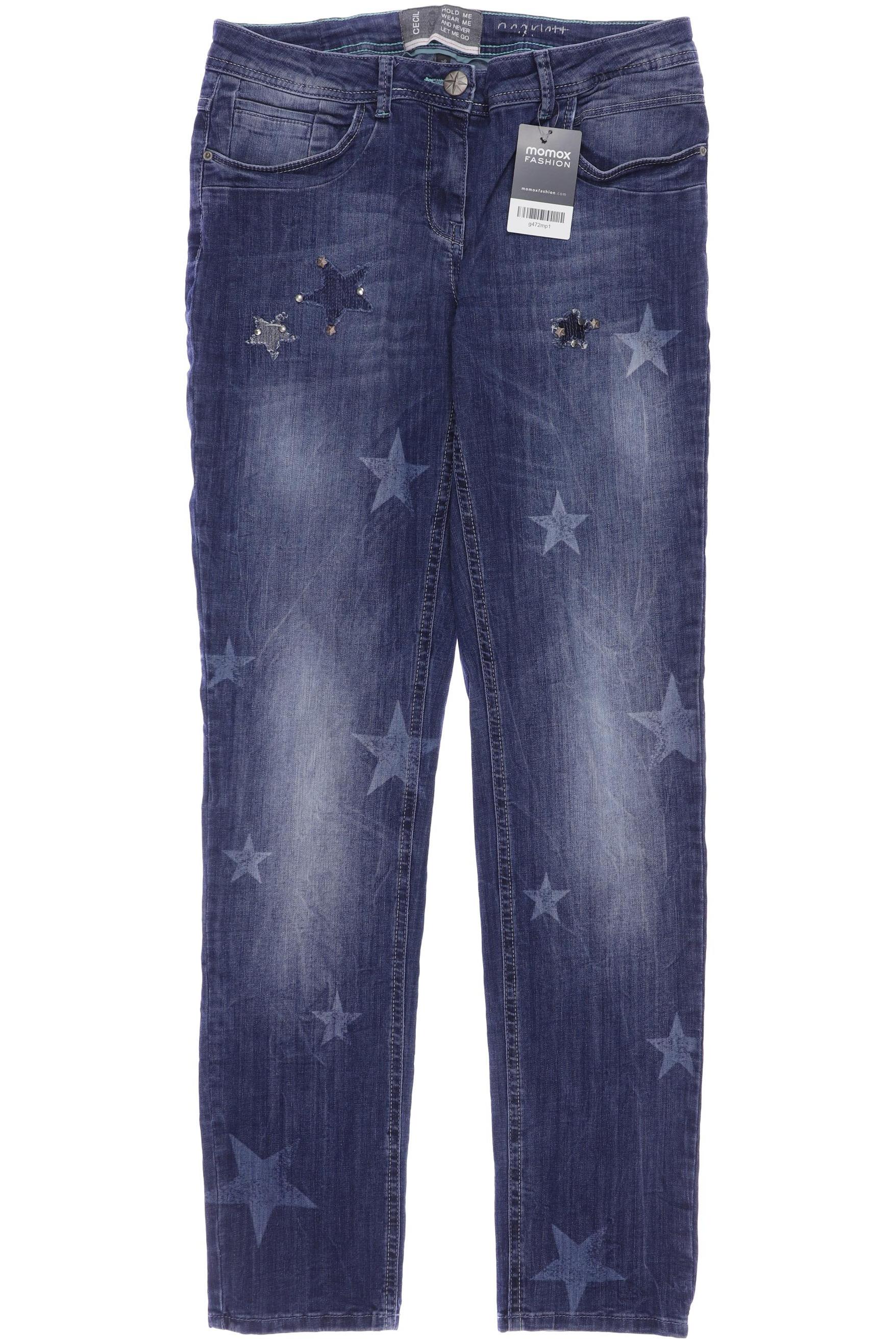 

CECIL Damen Jeans, blau